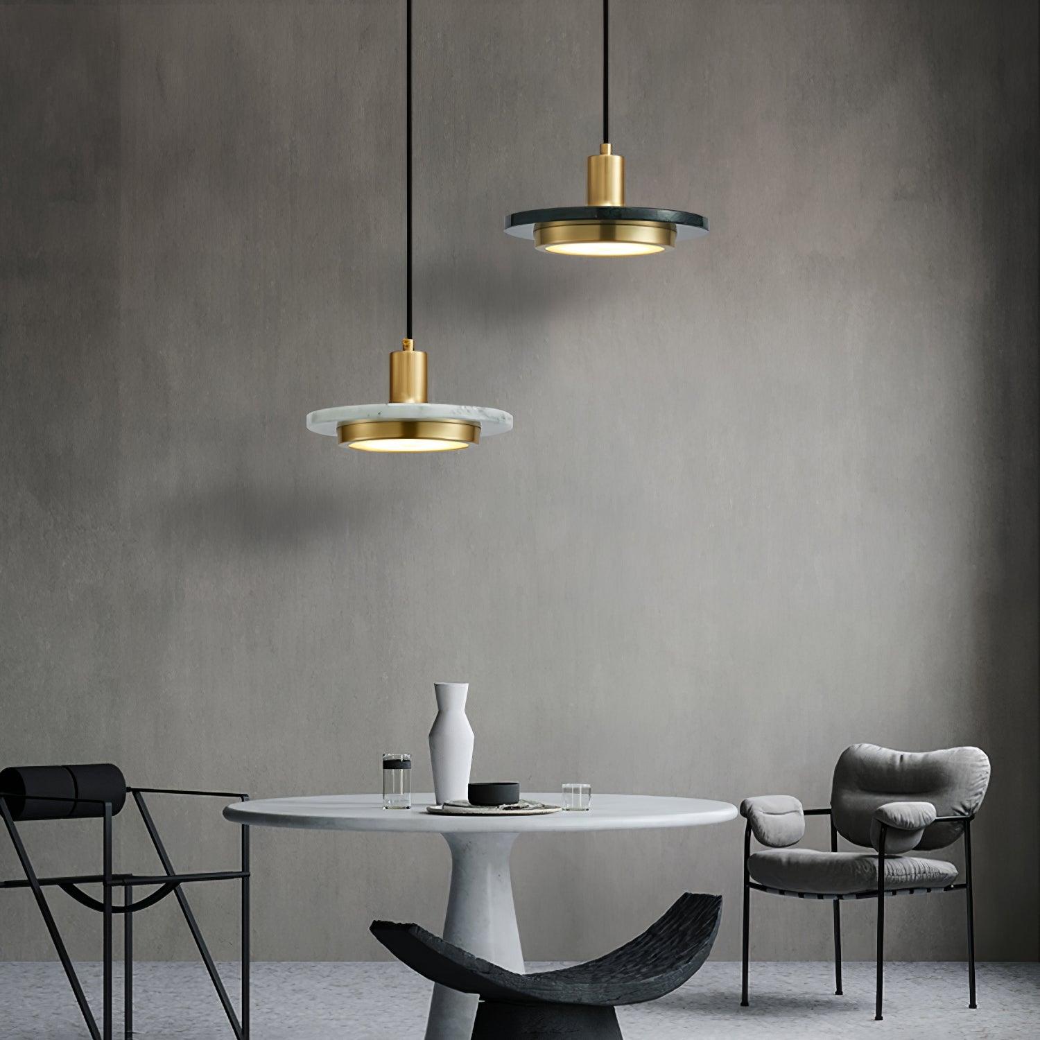 Double Circle Pendant Light