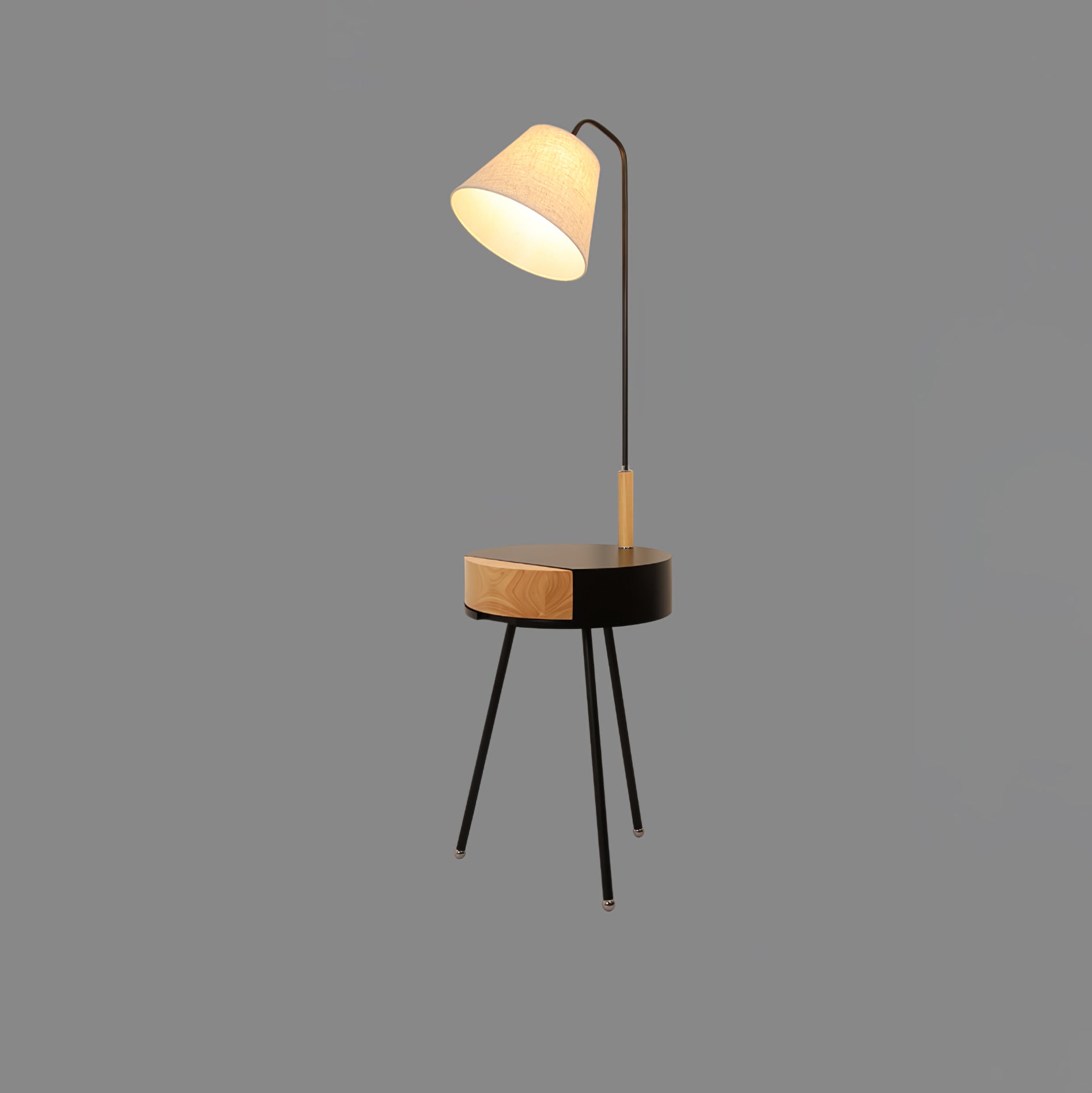 Tripod Fabric Floor Lamp