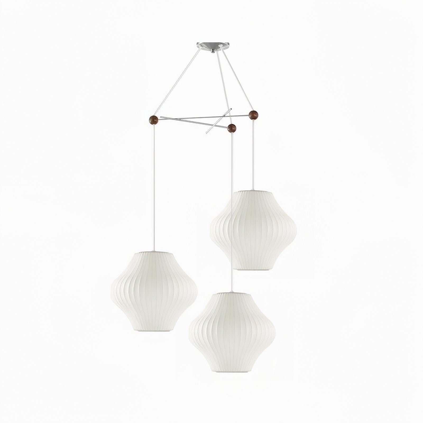 Triple Pear Bubble Pendant Lamp