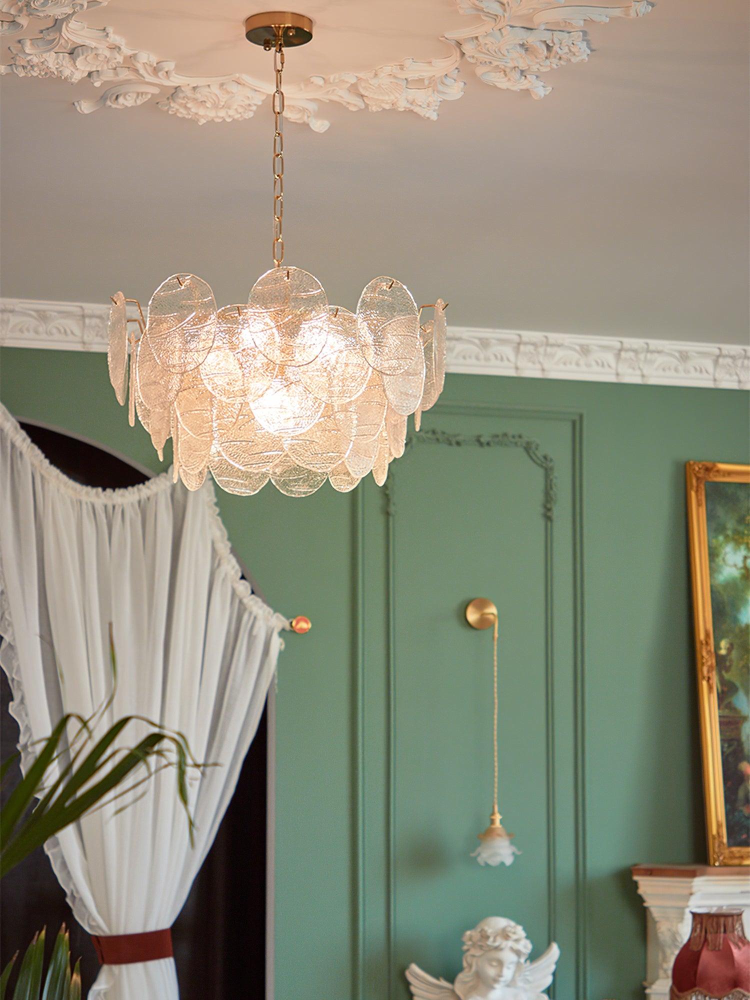 Glass Disc Chandelier