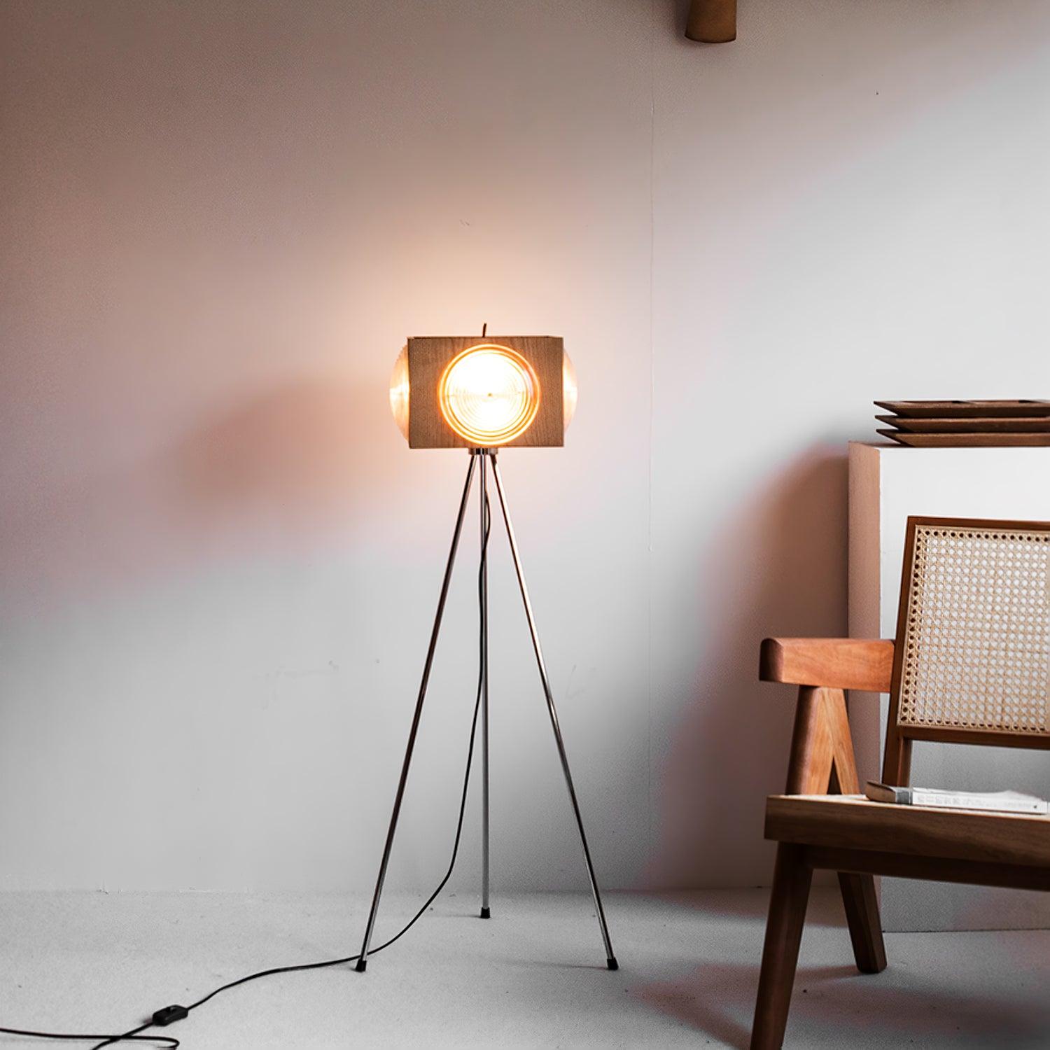 Retro Camera Focus Floor Lamp