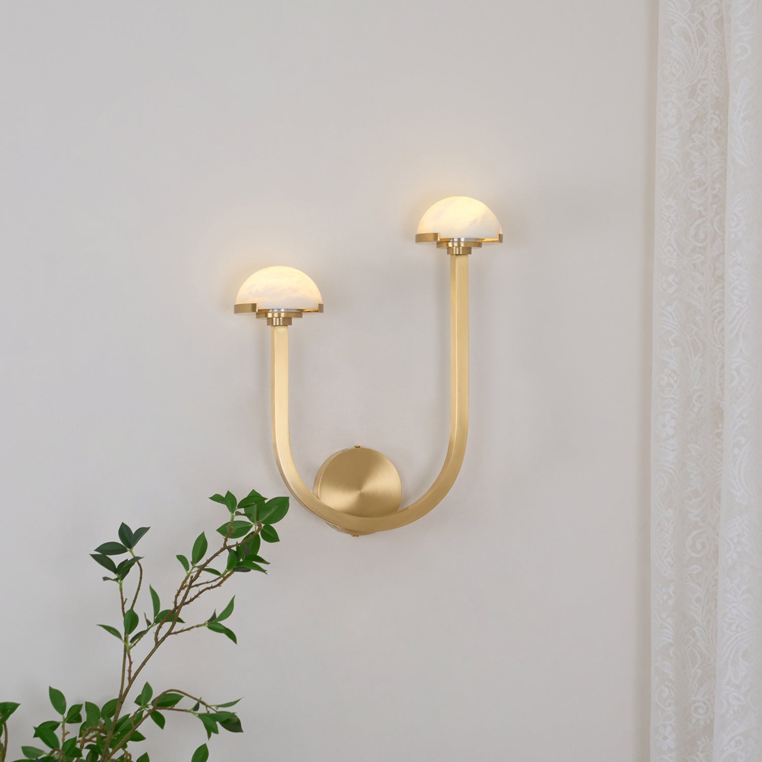 Mushroom Alabaster Wall Lamp