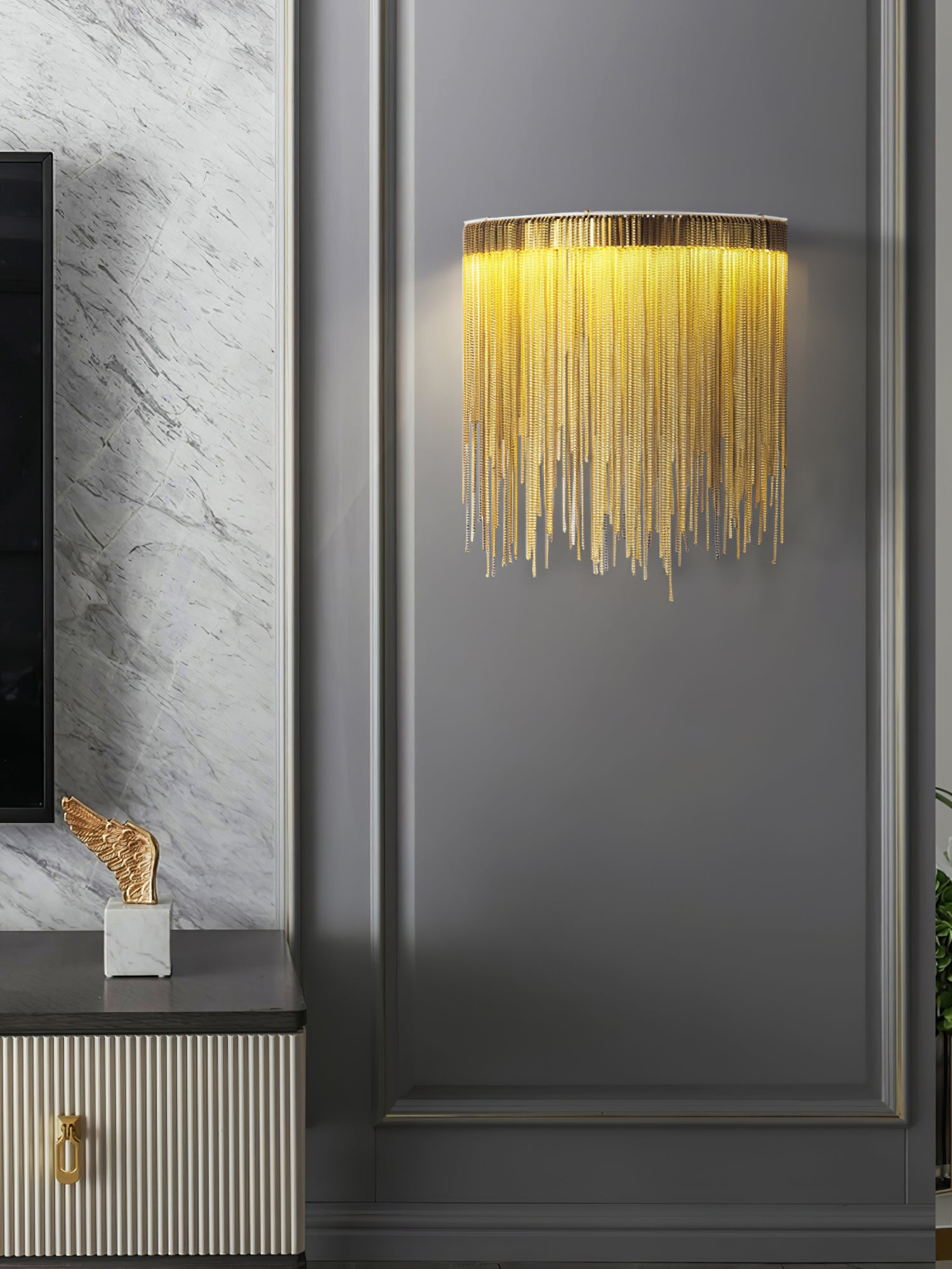 Cadena Tassel Wall Lamp