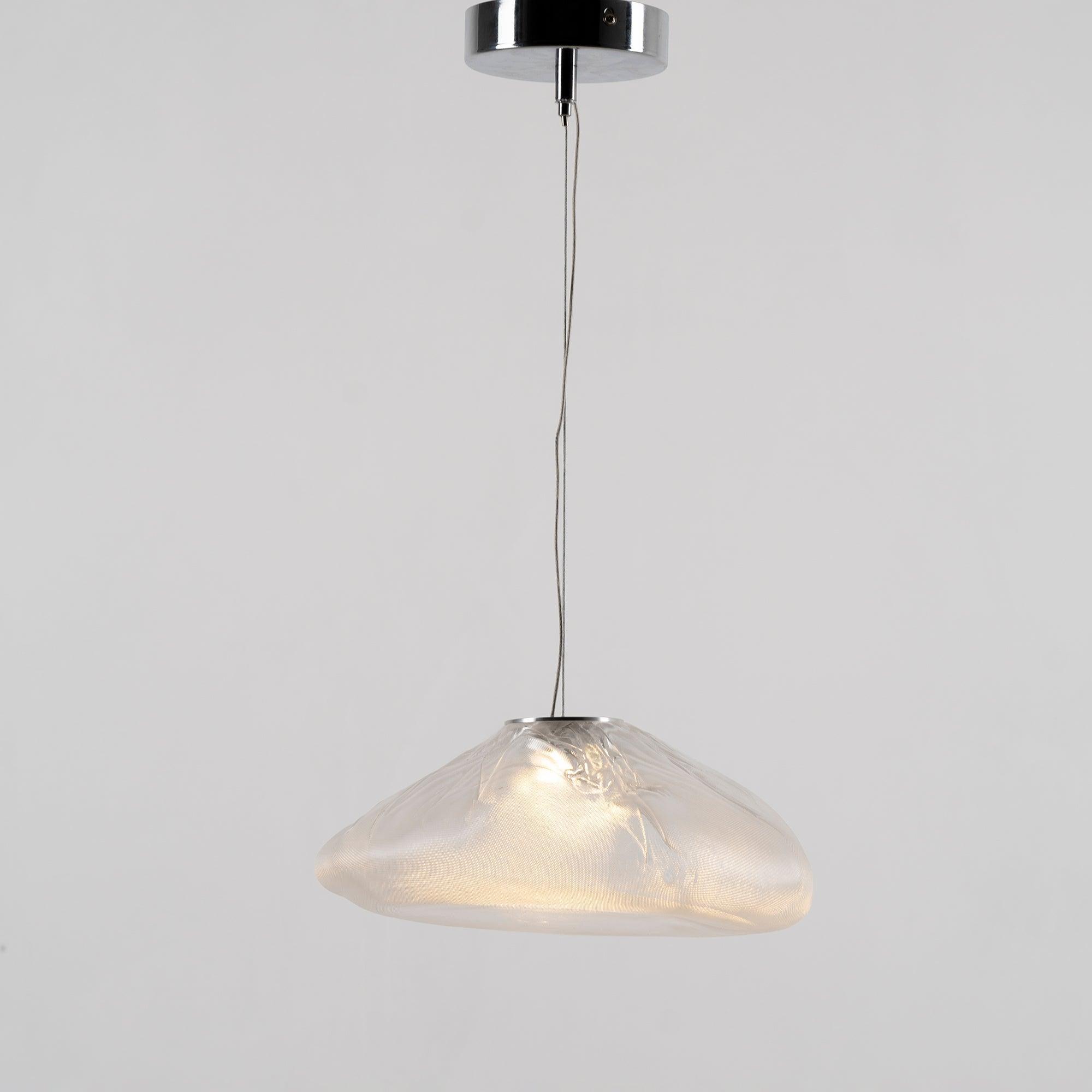 Blown Glass Mesh Pendant Light