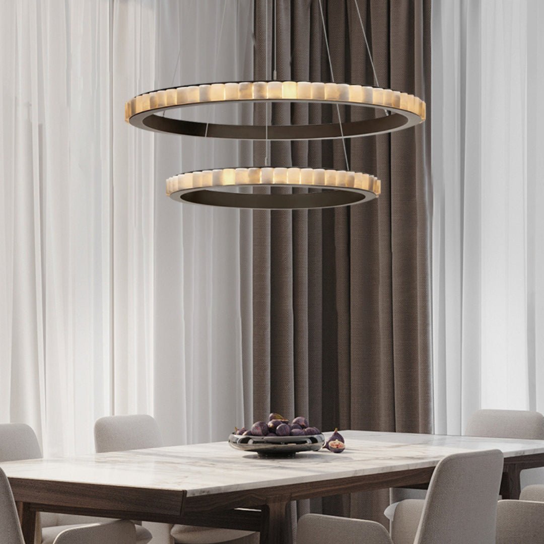 Alabaster Avalon Halo Chandelier