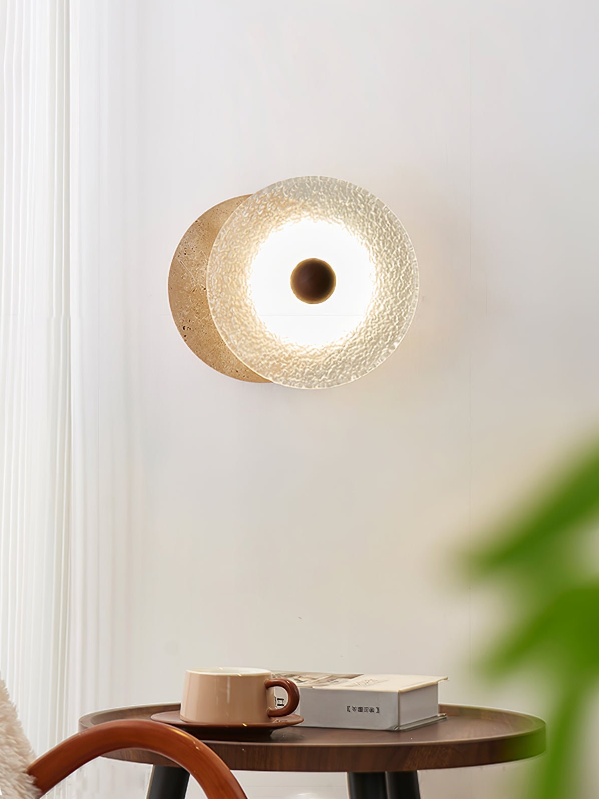 Aurora Travertine Wall Lamp