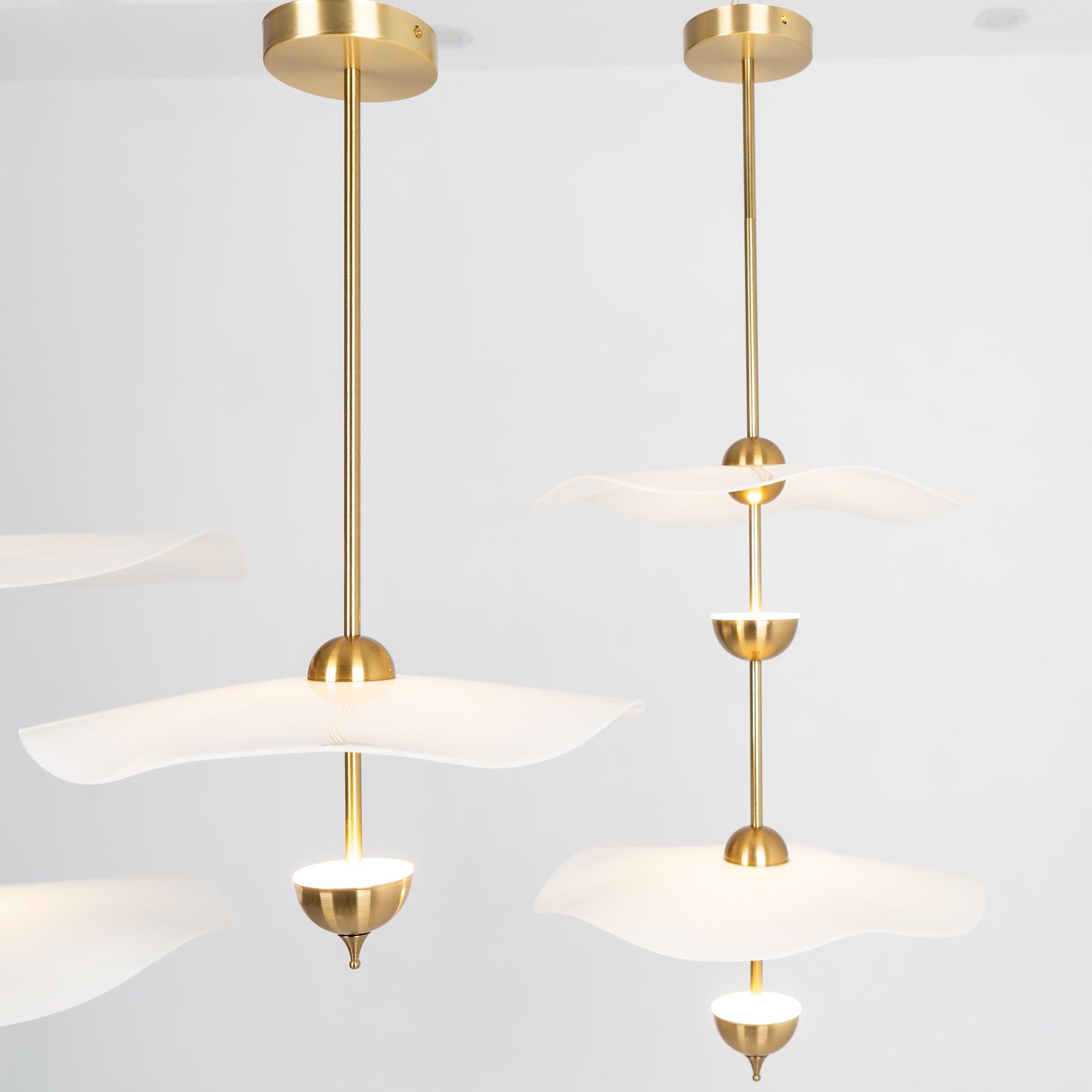 Envolee Double Biscuit Pendant Light