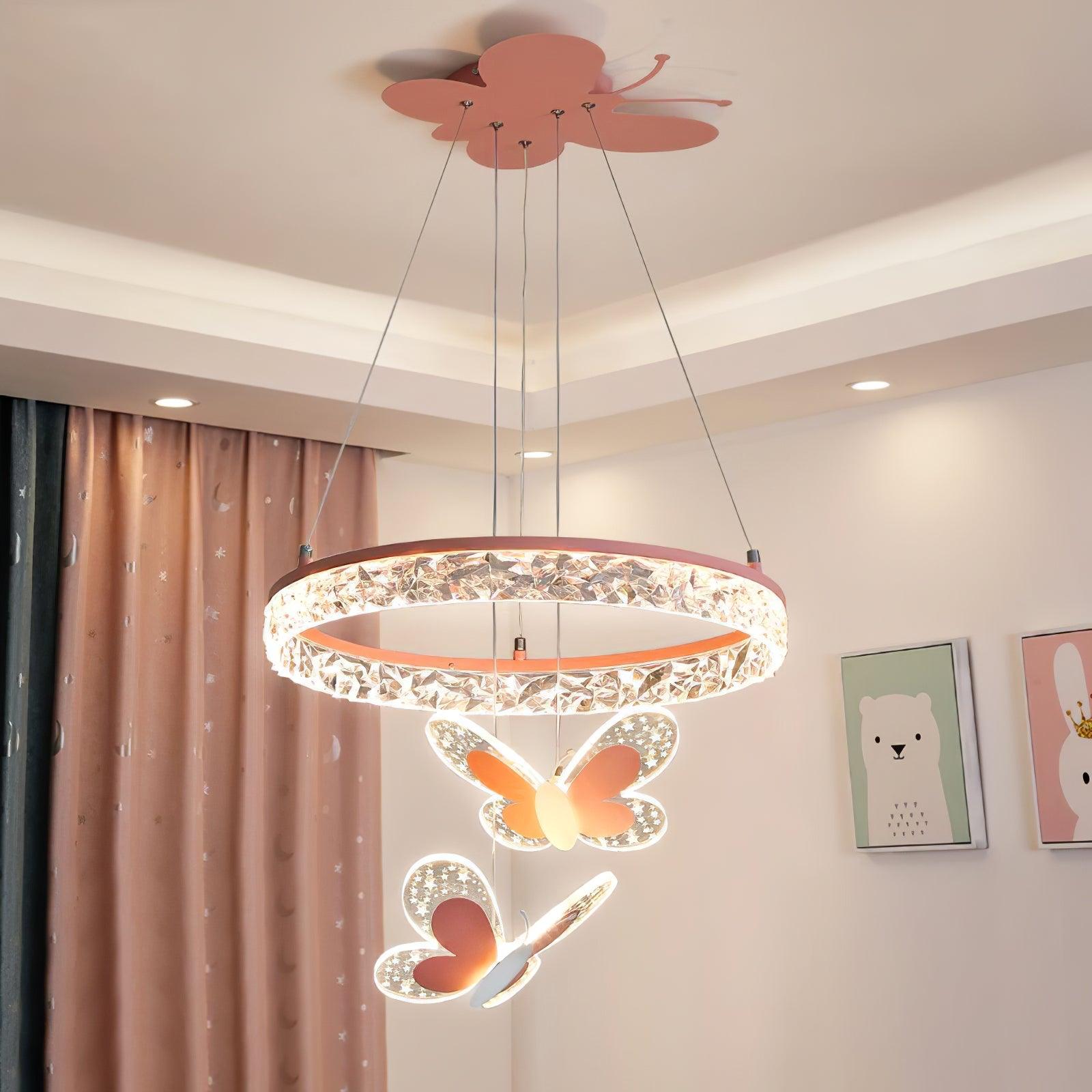 Cartoon Butterfly Acrylic Pendant Lamp