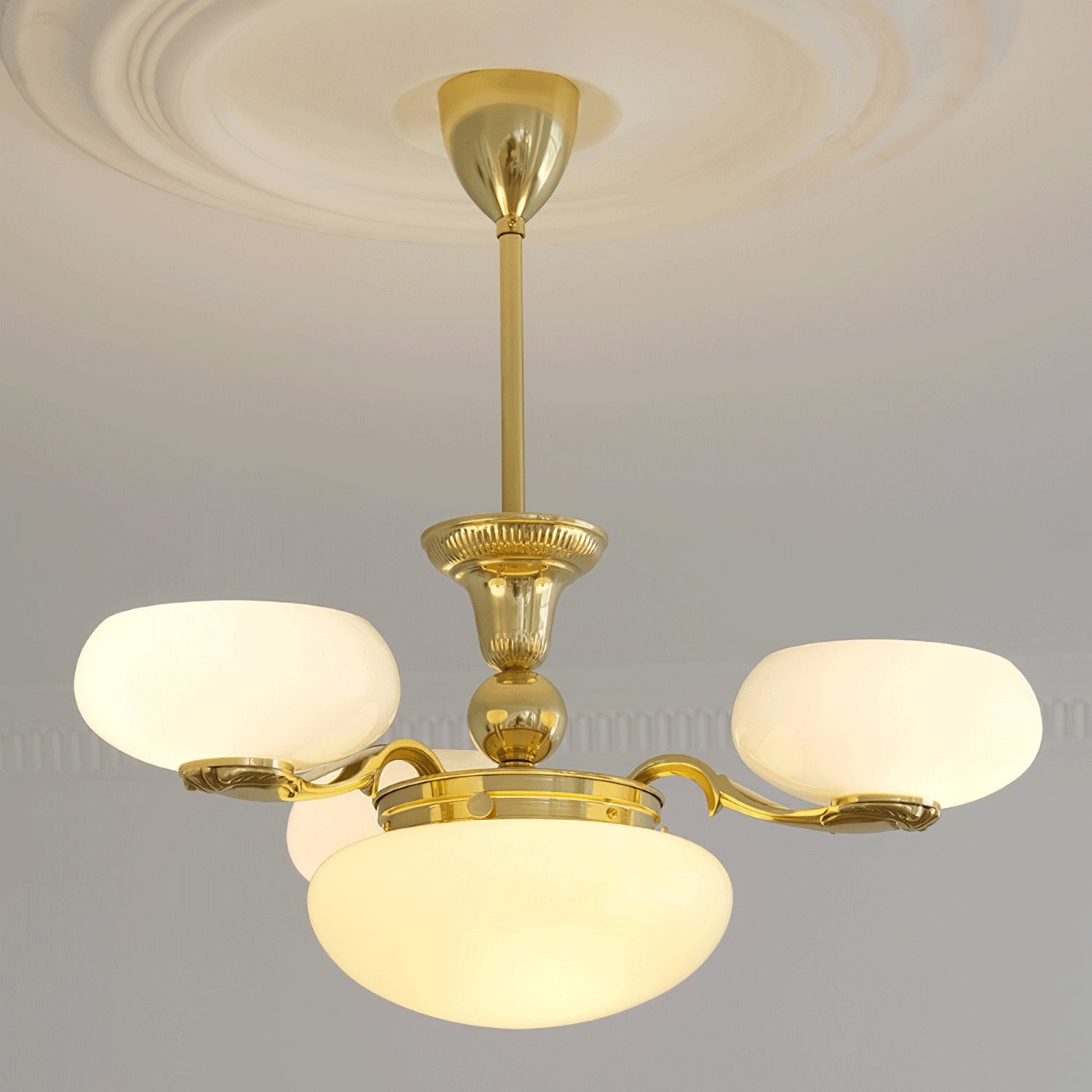 Brass Radiance Orb Chandelier