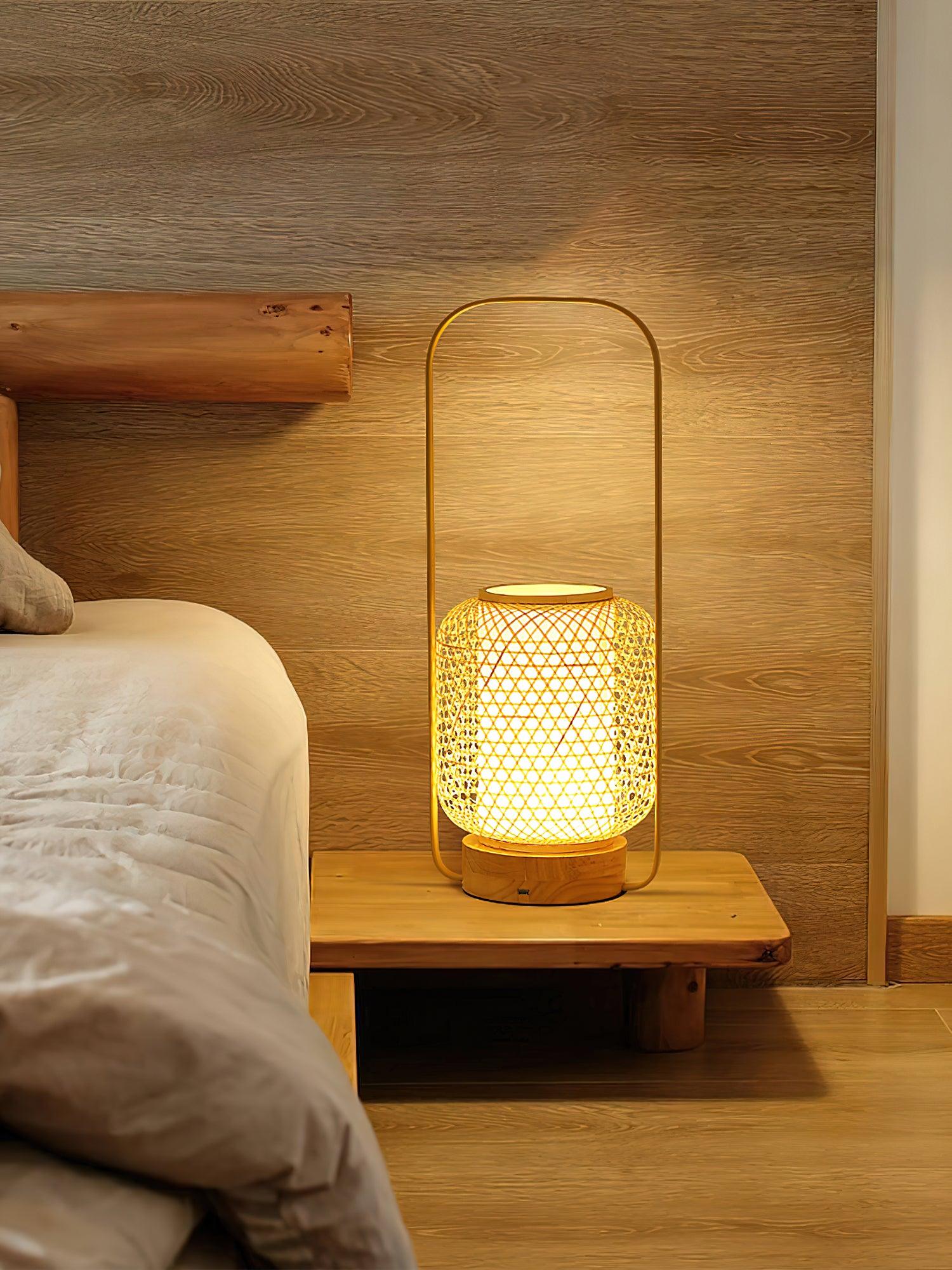 Bamboo Lantern Table Lamp