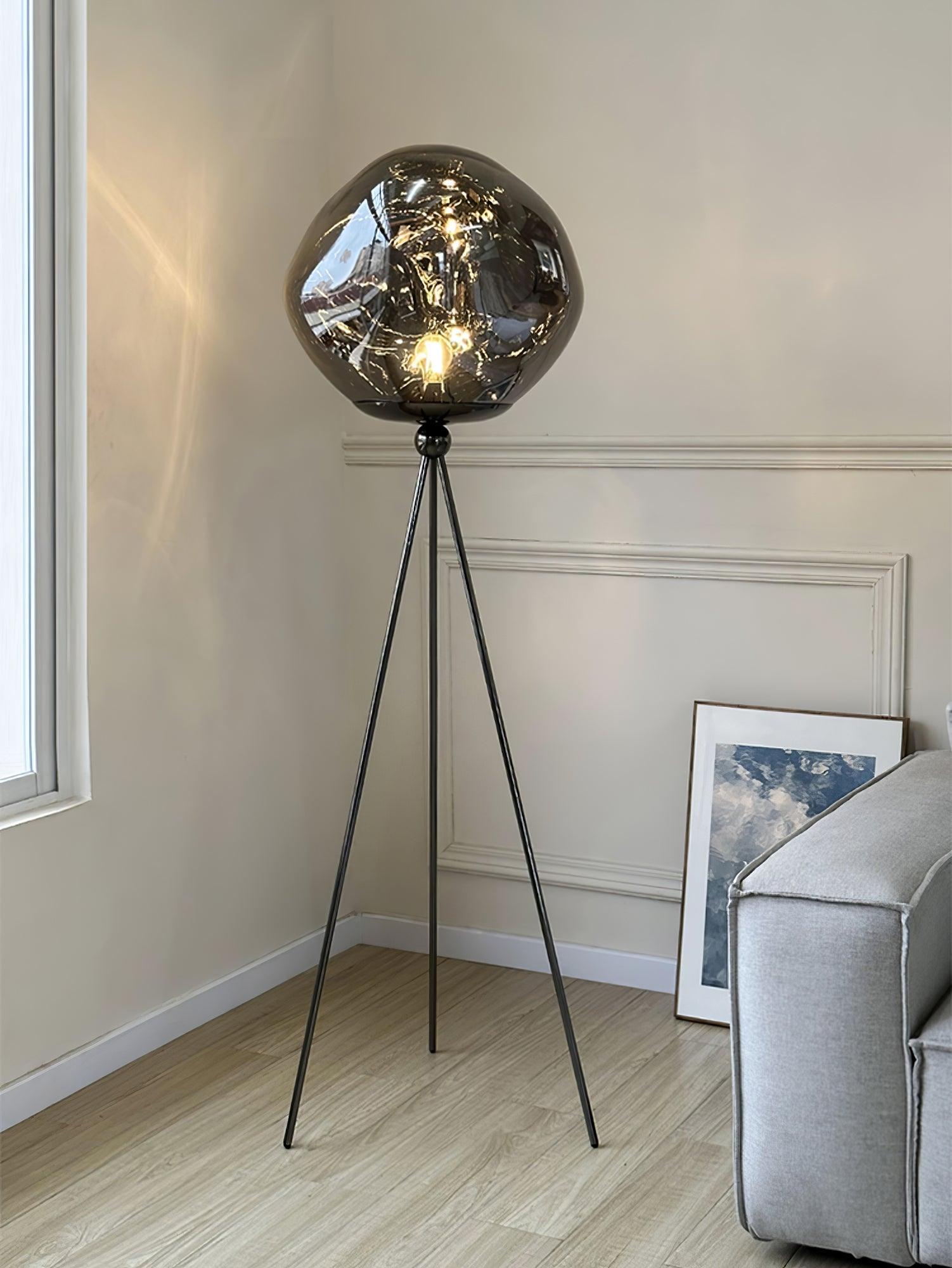 Lava Tripod Rock Floor Lamp