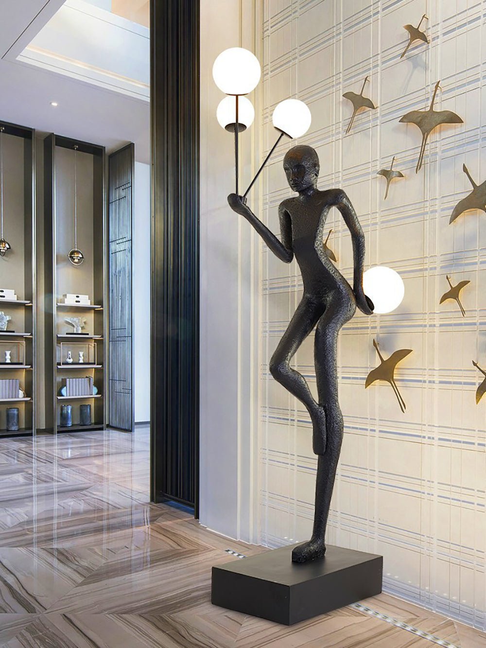 Juggling Sculptor Floor Lamp