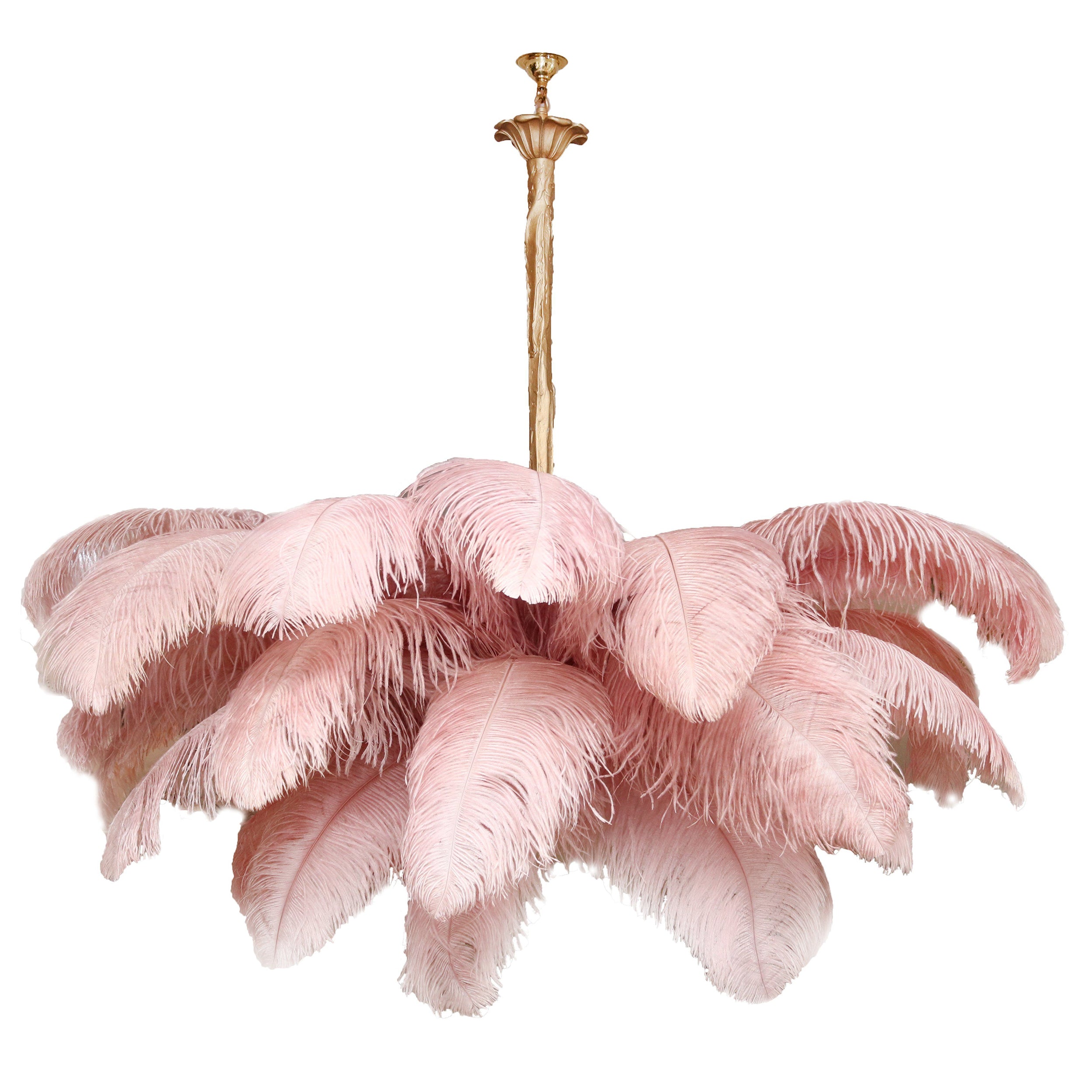 Ostrich Feather Chandelier