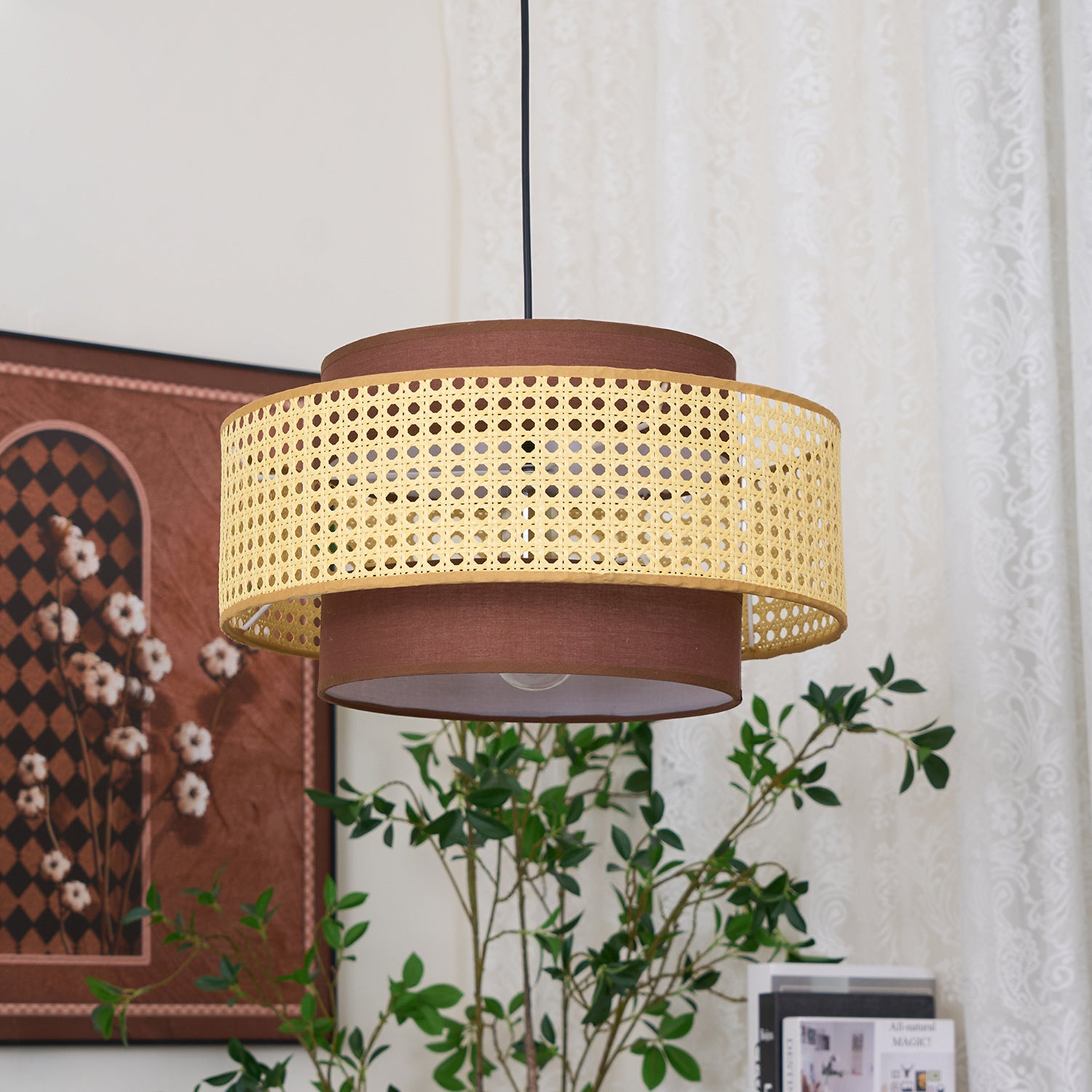 Drum Shade Pendant Light