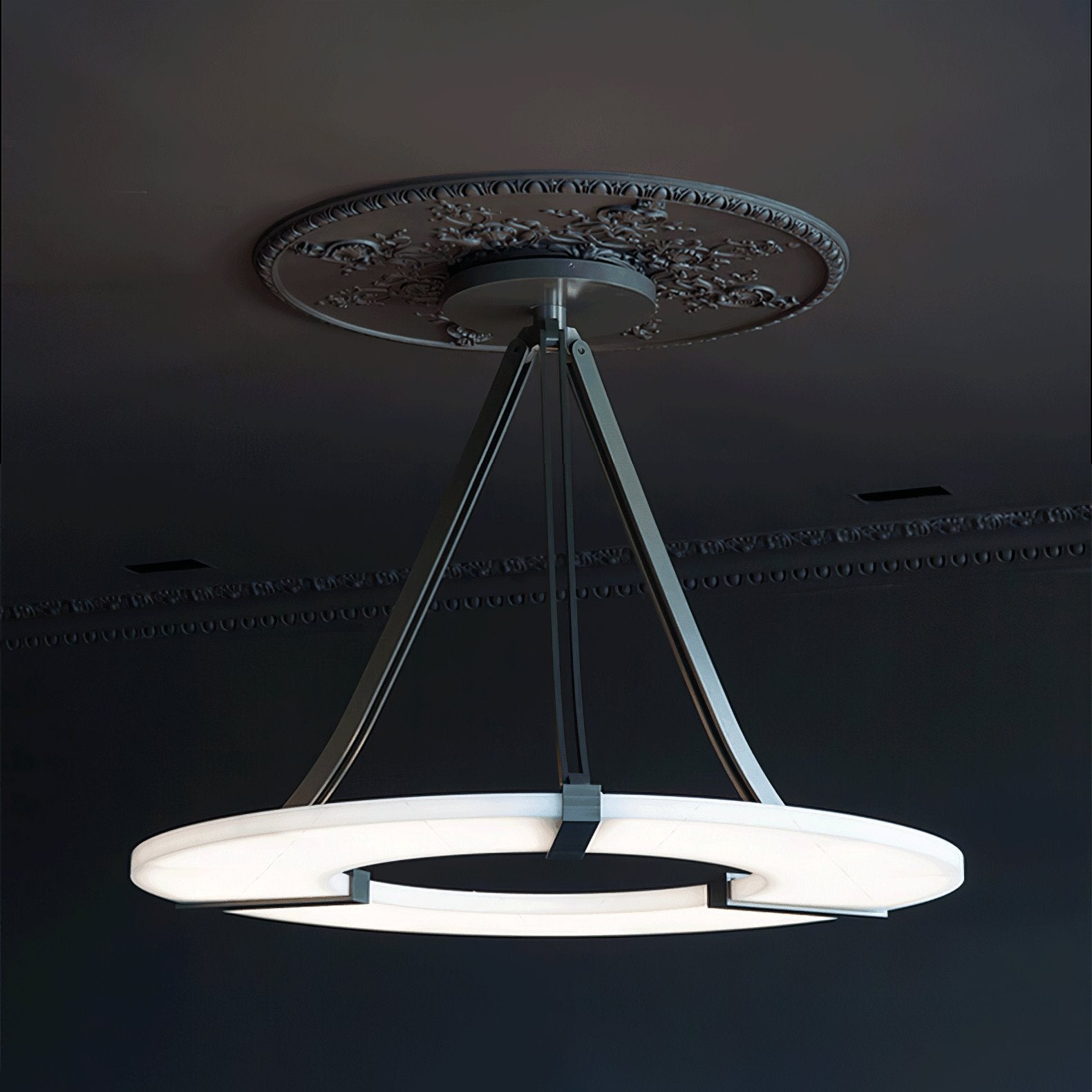 Alabaster Halo Pendant Light