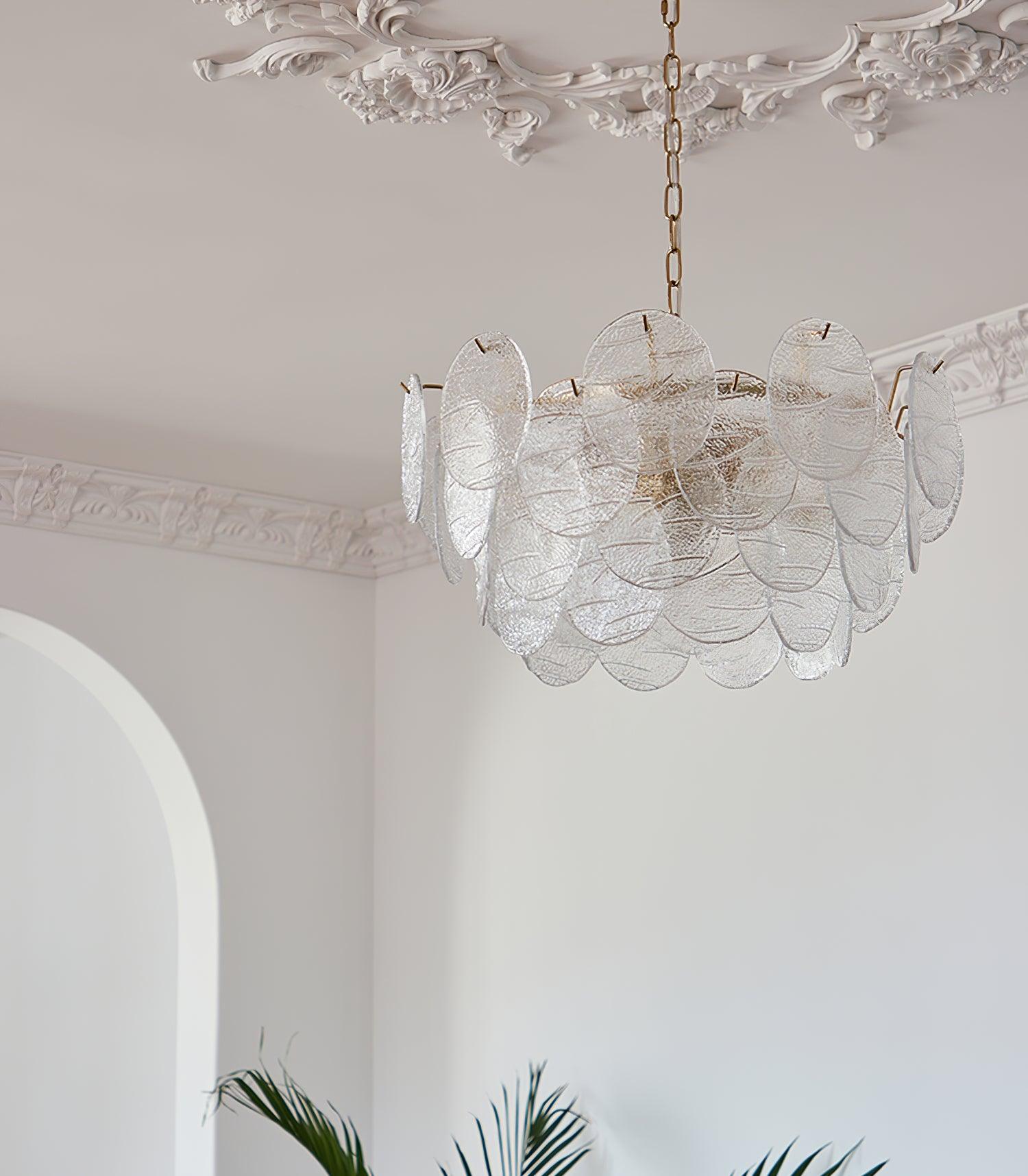 Glass Disc Chandelier