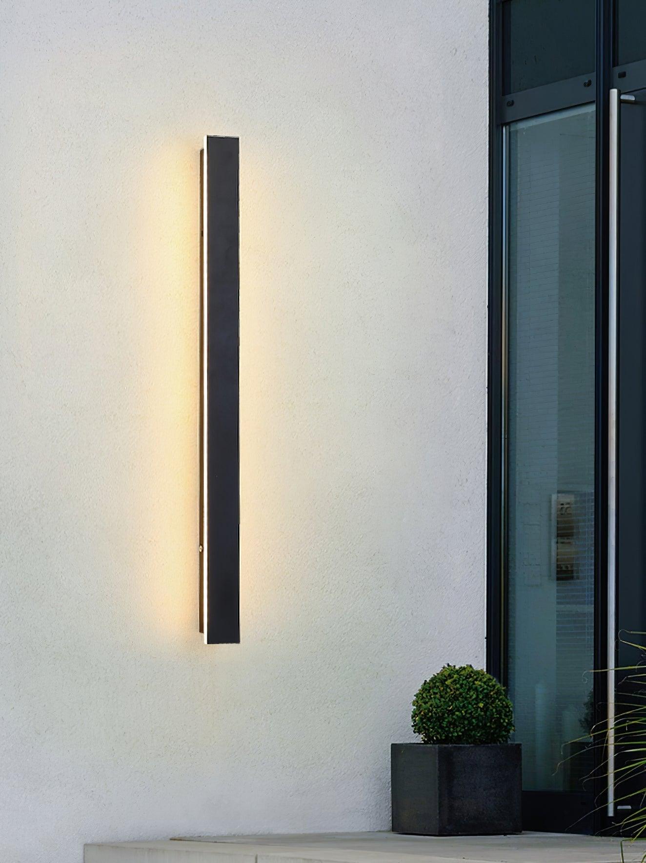 Long Strip Solar Outdoor Sconce