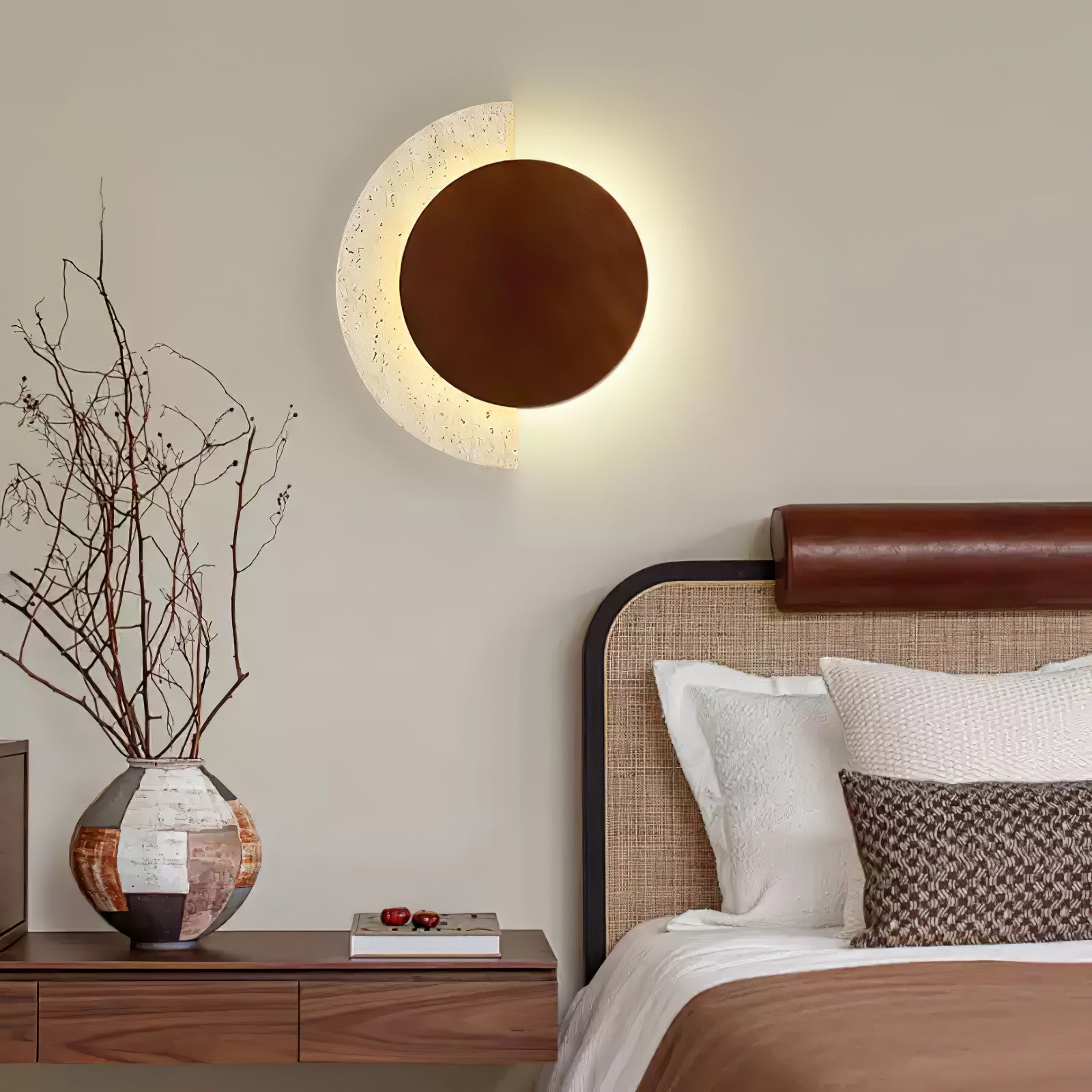 Crescent Halo Wall Sconce