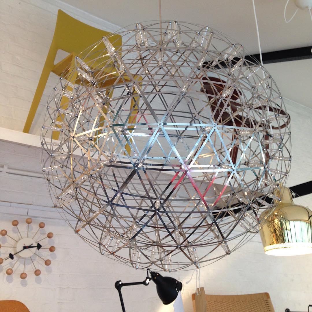 Silver Spark Ball Pendant Light