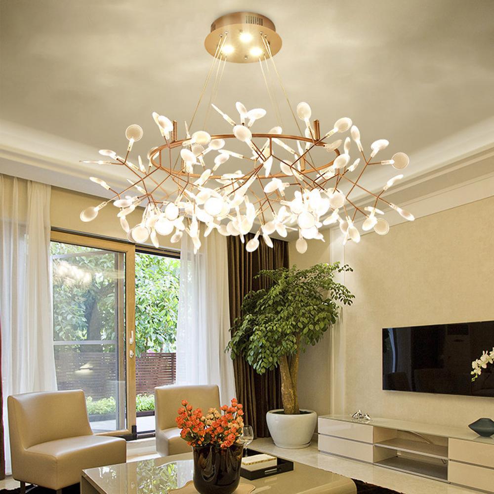 Rose Gold Firefly LED Chandelier