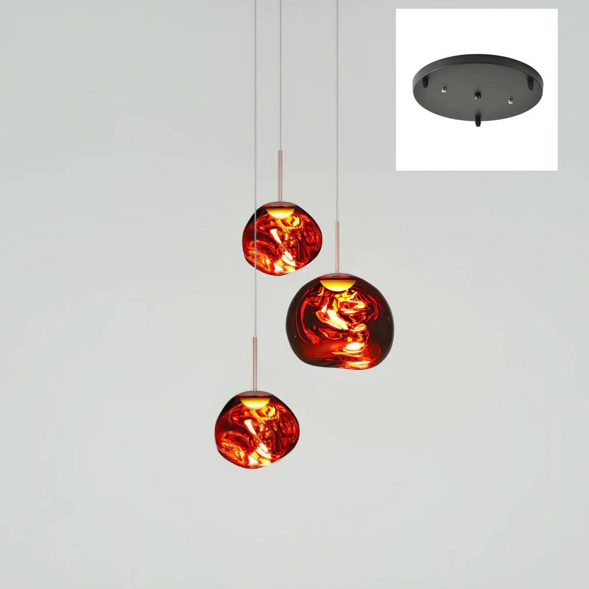 Multi Lava Round Pendant Lamp