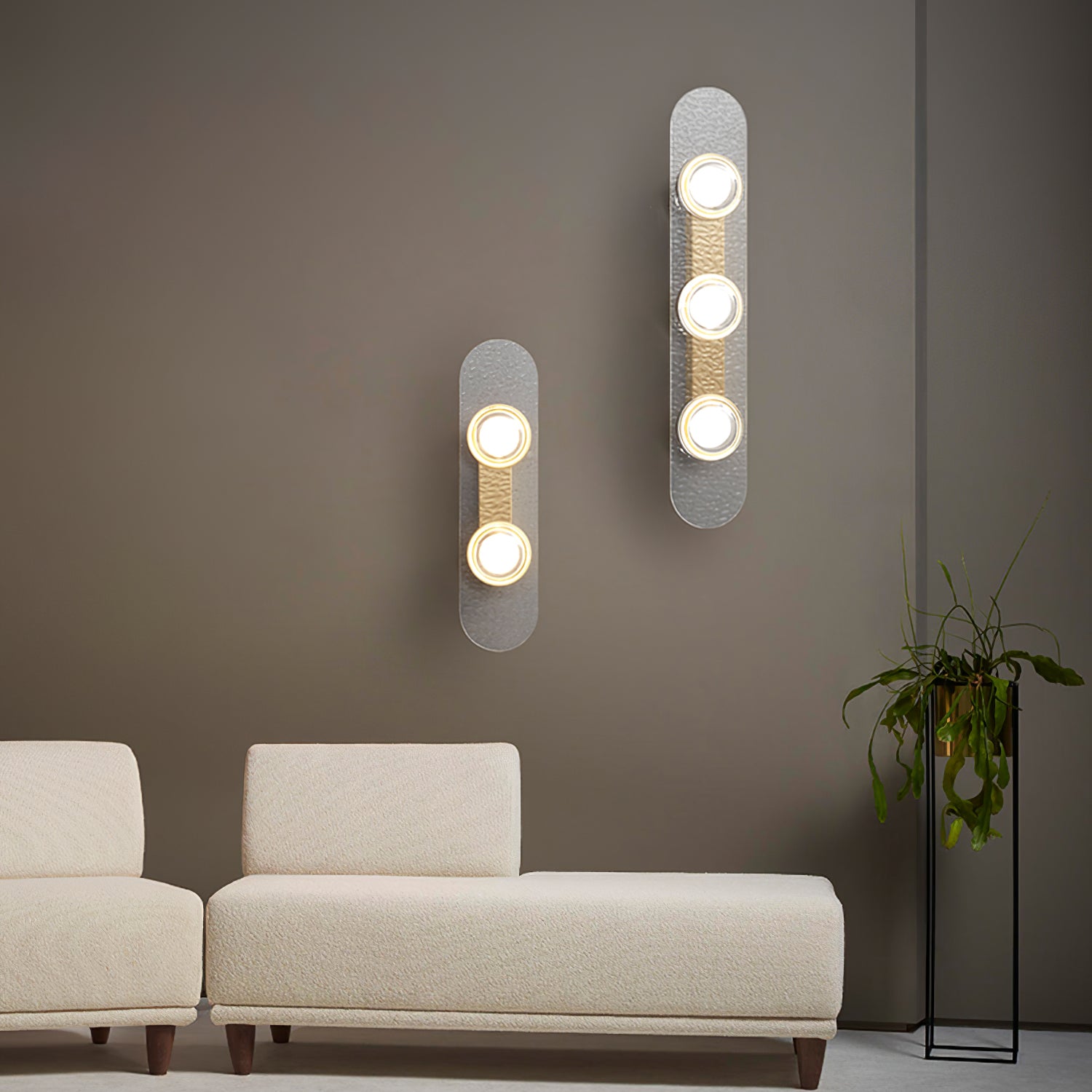 Modulo Brass Wall Light