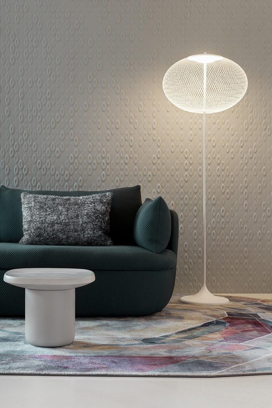 Metallic Meshwork Floor Lamp