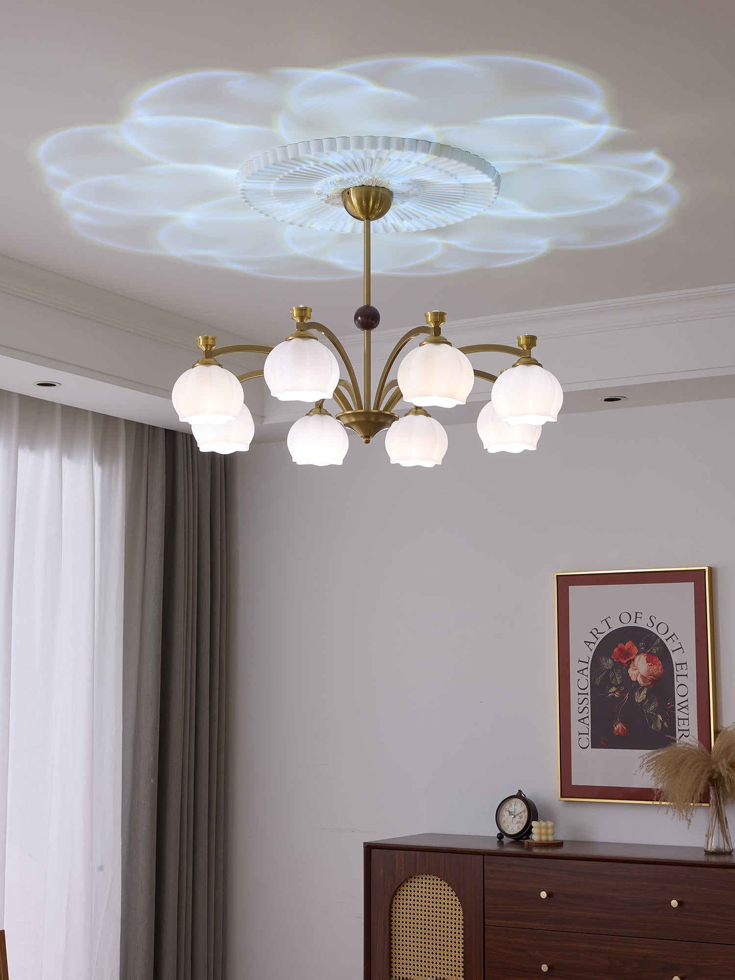 Corinne Arc Chandelier