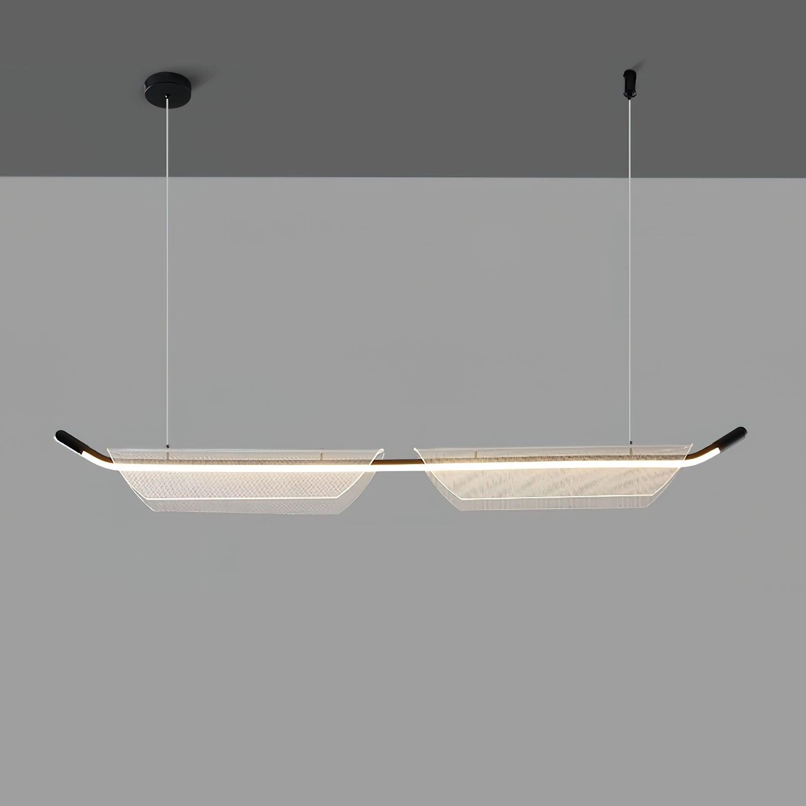 Two Boats Acrylic Pendant Light