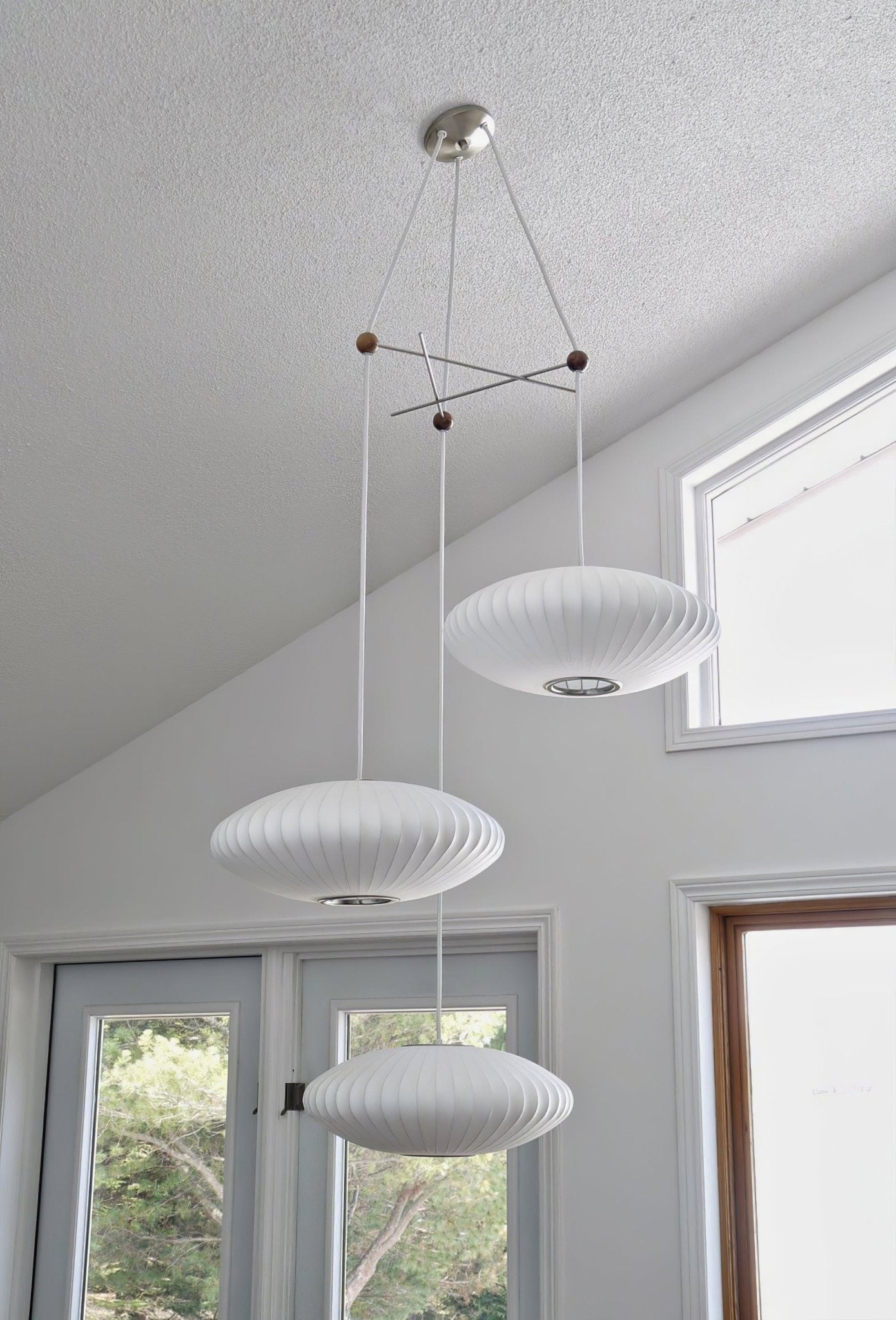 Triple Pear Bubble Pendant Lamp