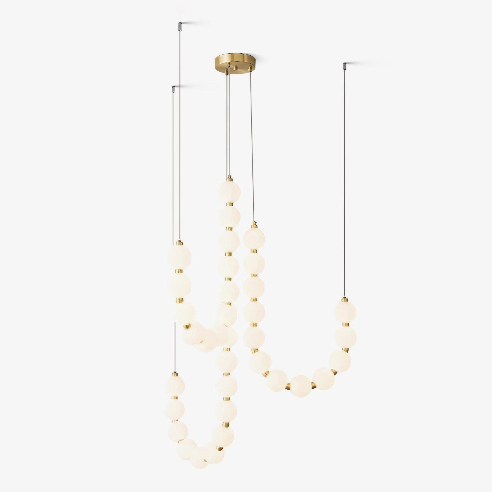 Glass Pearl Necklace Chandelier