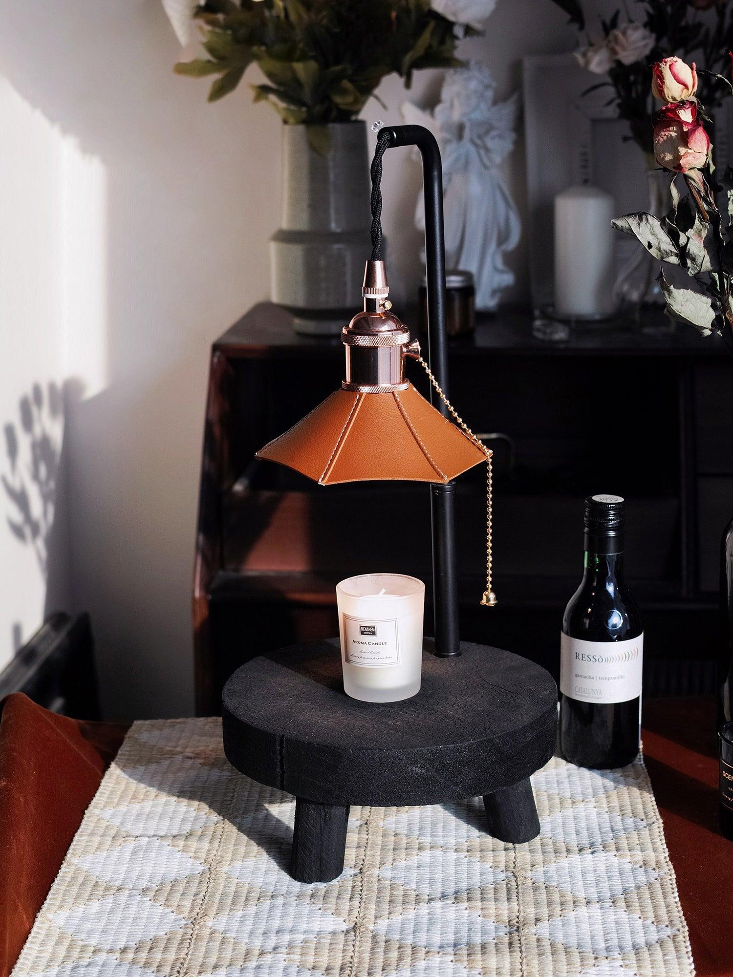 Cordero Wooden Stool Table Lamp