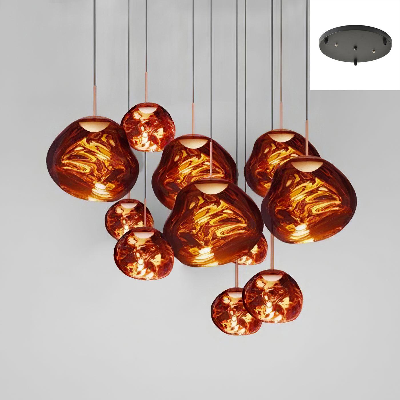 Multi Lava Round Pendant Lamp