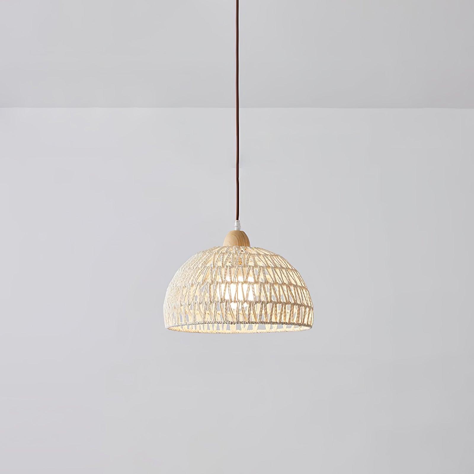 Rattan Arch Pendant Lamp