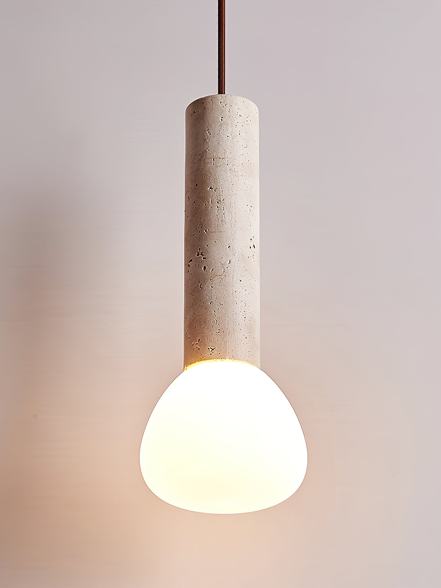 Matchstick Travertine Pendant Lamp