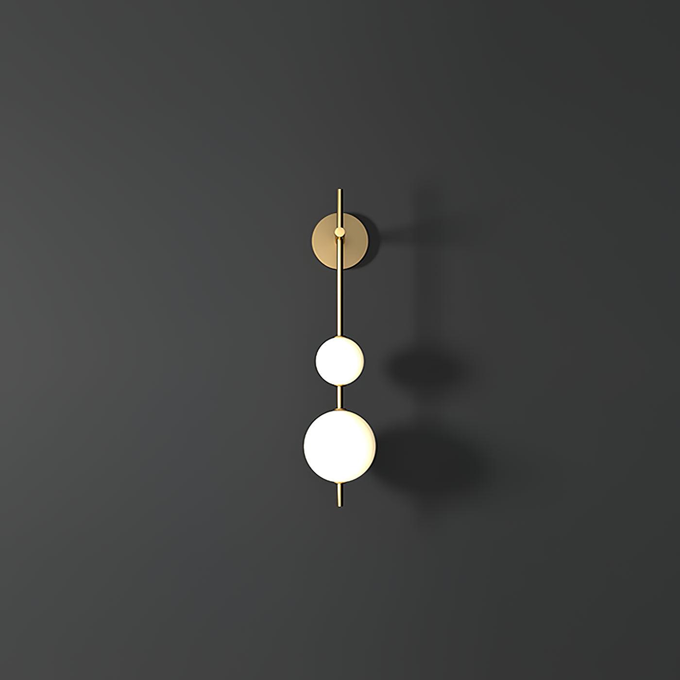 Vertical Globe Plug-in Wall Lamp