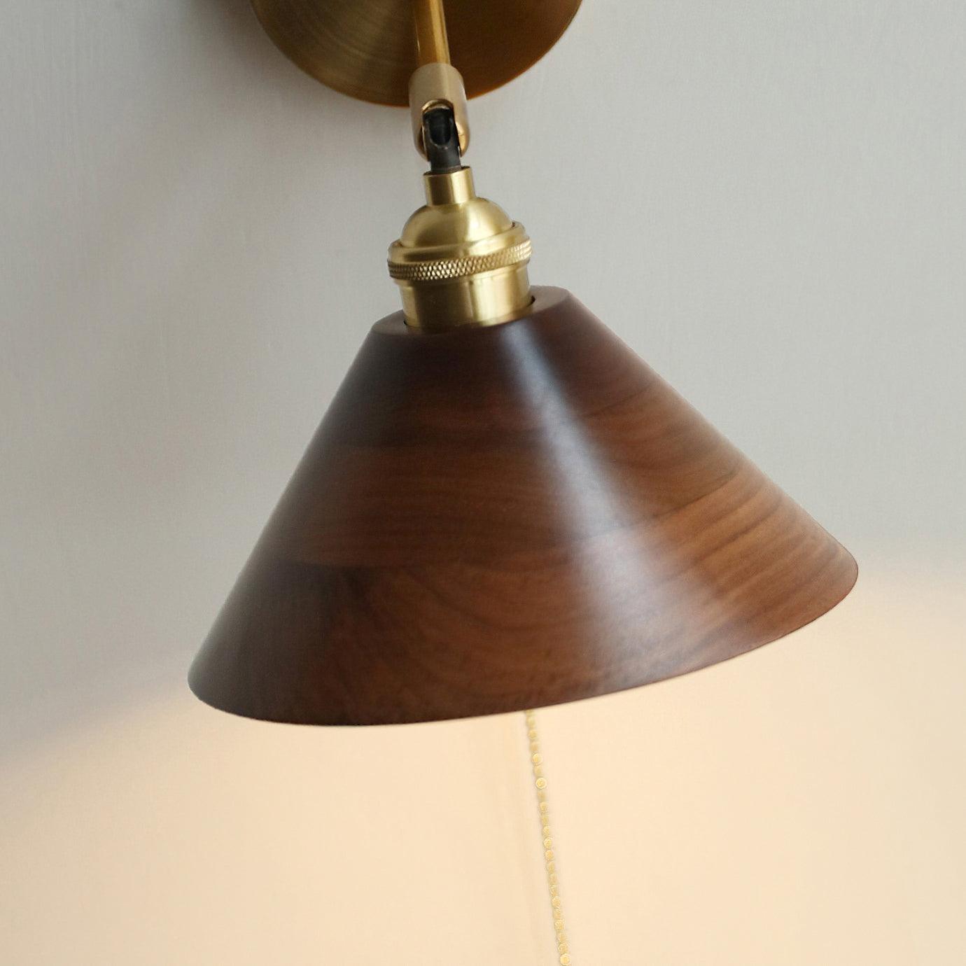 Vintage Wood Wall Lamp