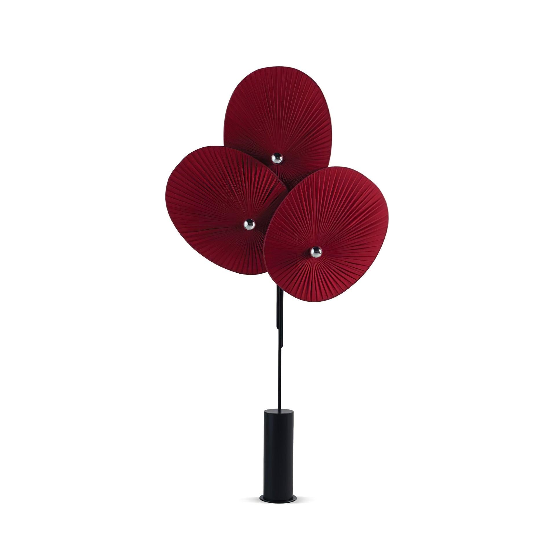 Triple Floral Floor Lamp