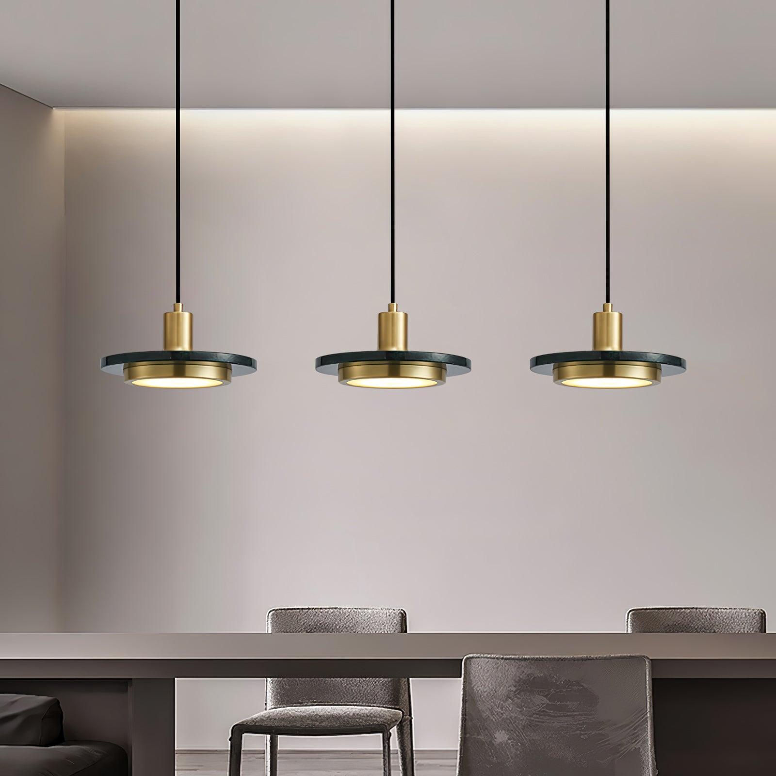 Double Circle Pendant Light