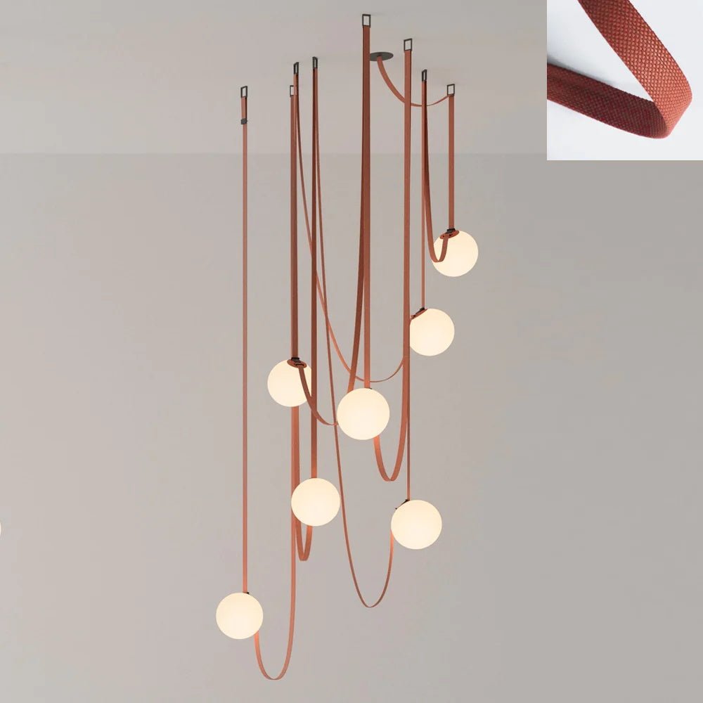 Multiple Belt Art Pendant Light