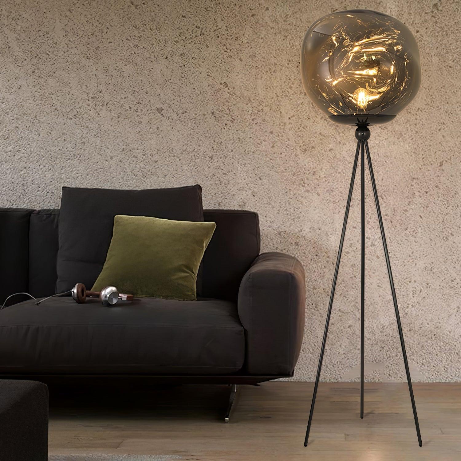 Lava Tripod Rock Floor Lamp