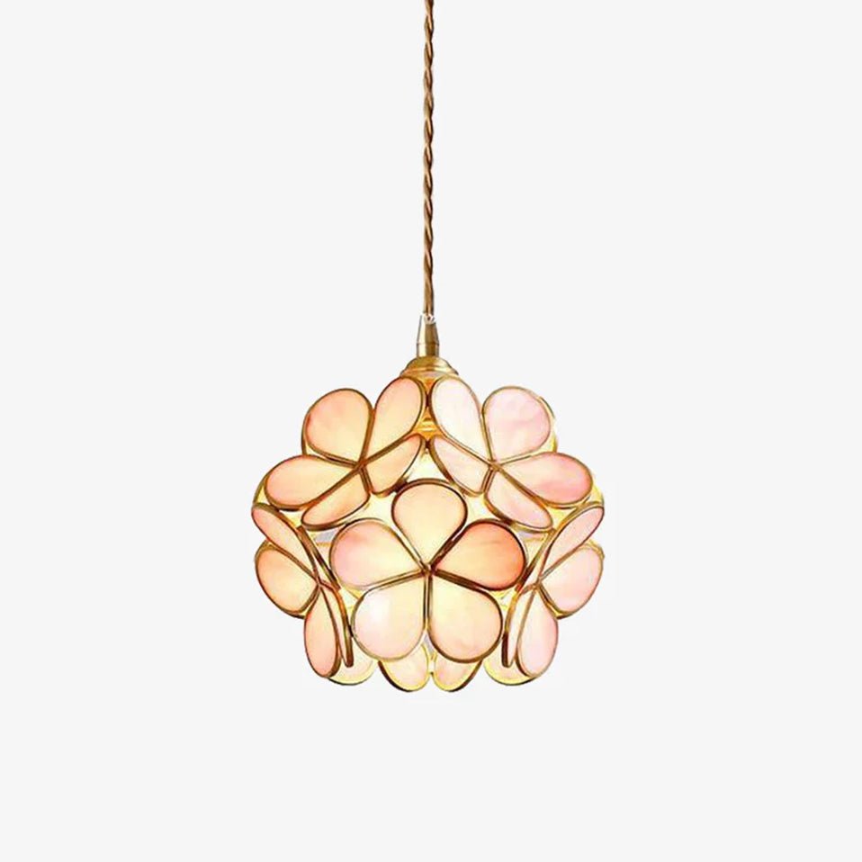 Glass Petal Pendant Light