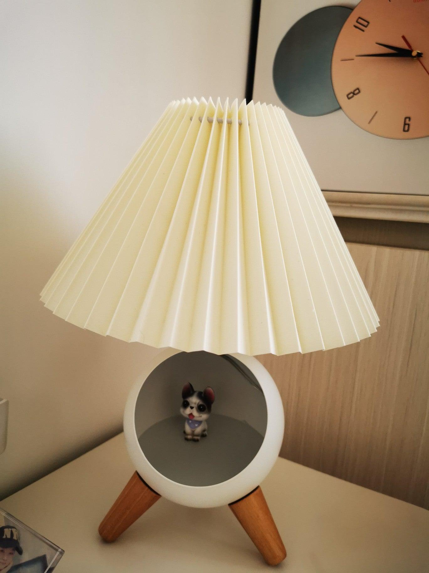 Wood Small Table Lamp