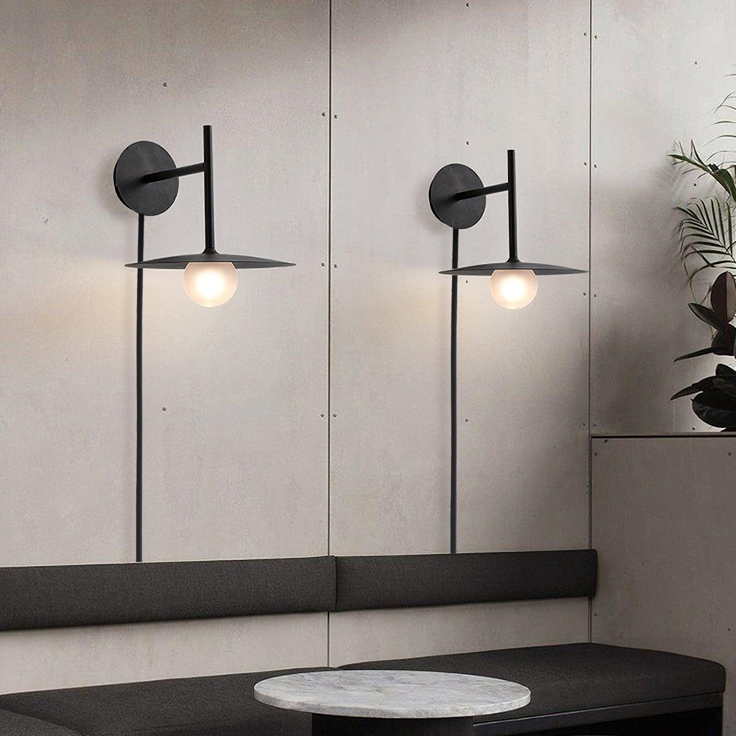 Gea Iron Plug-In Wall Lamp