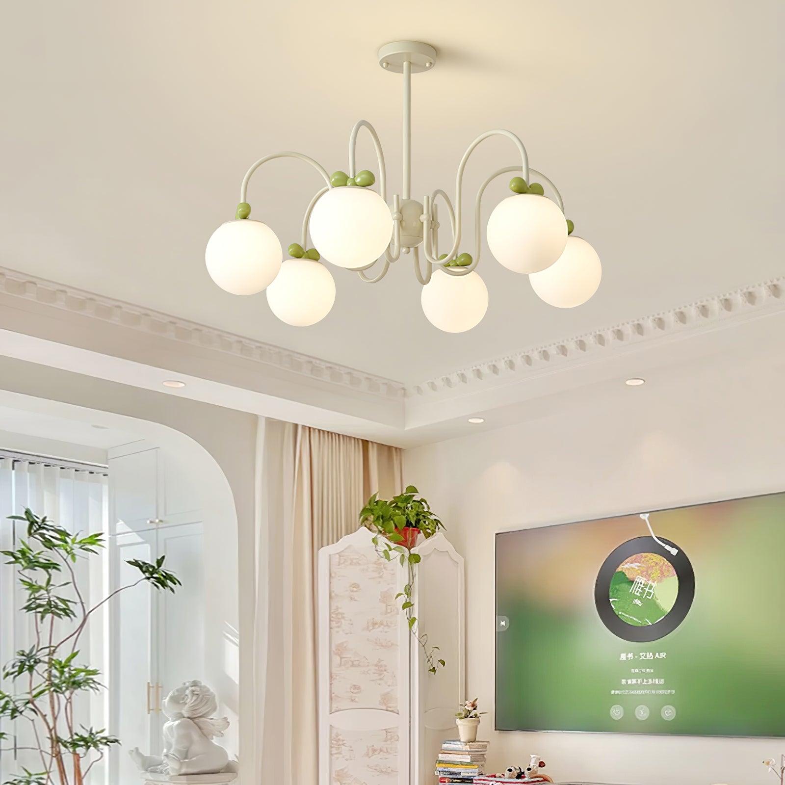 Cream Cherry Chandelier