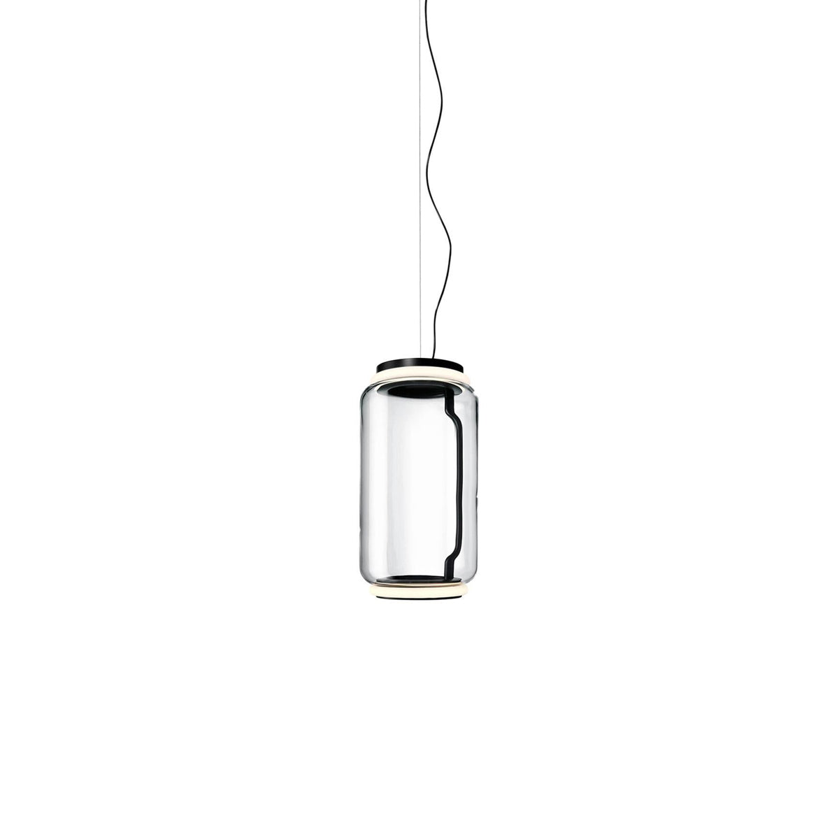 Cylindrical Glass Pendant Light