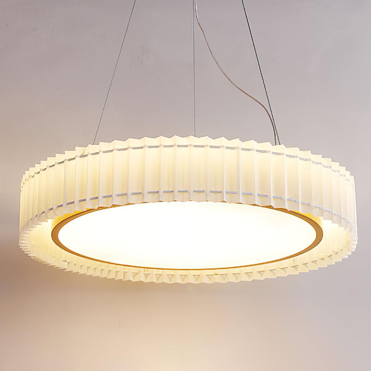 Round Pleated Pendant Lamp