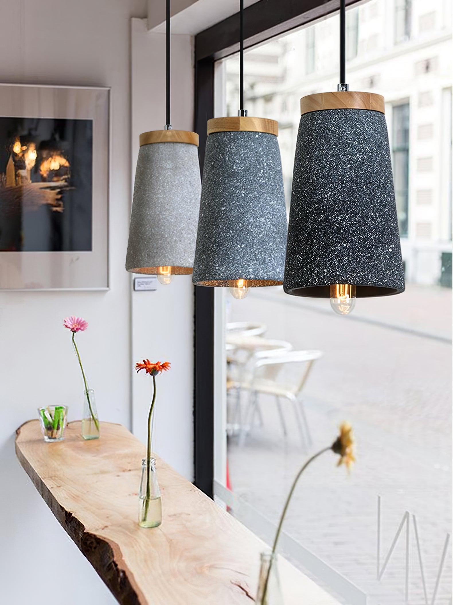 Coburg Wood Cement Pendant Light