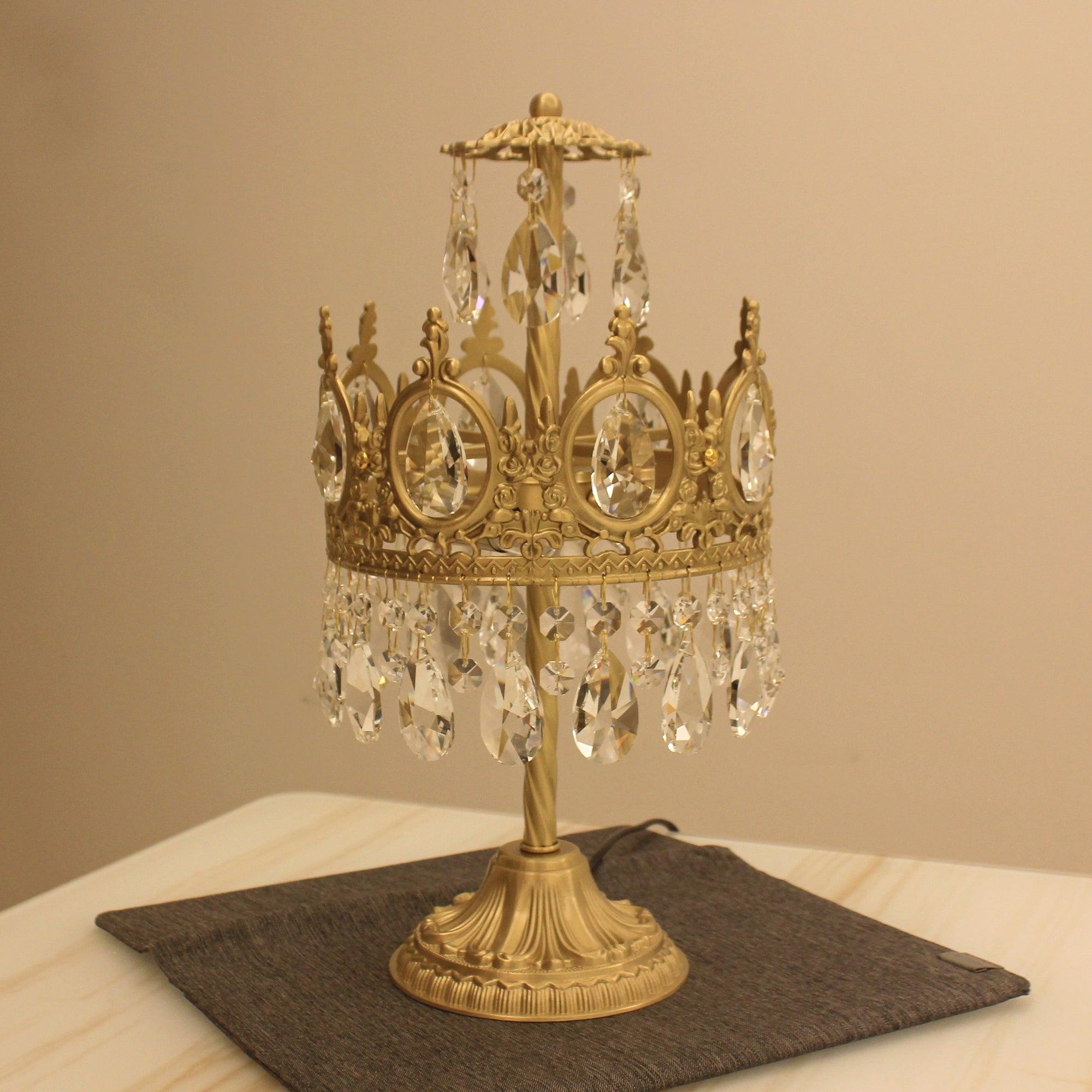 Vintage Crystal Table Light