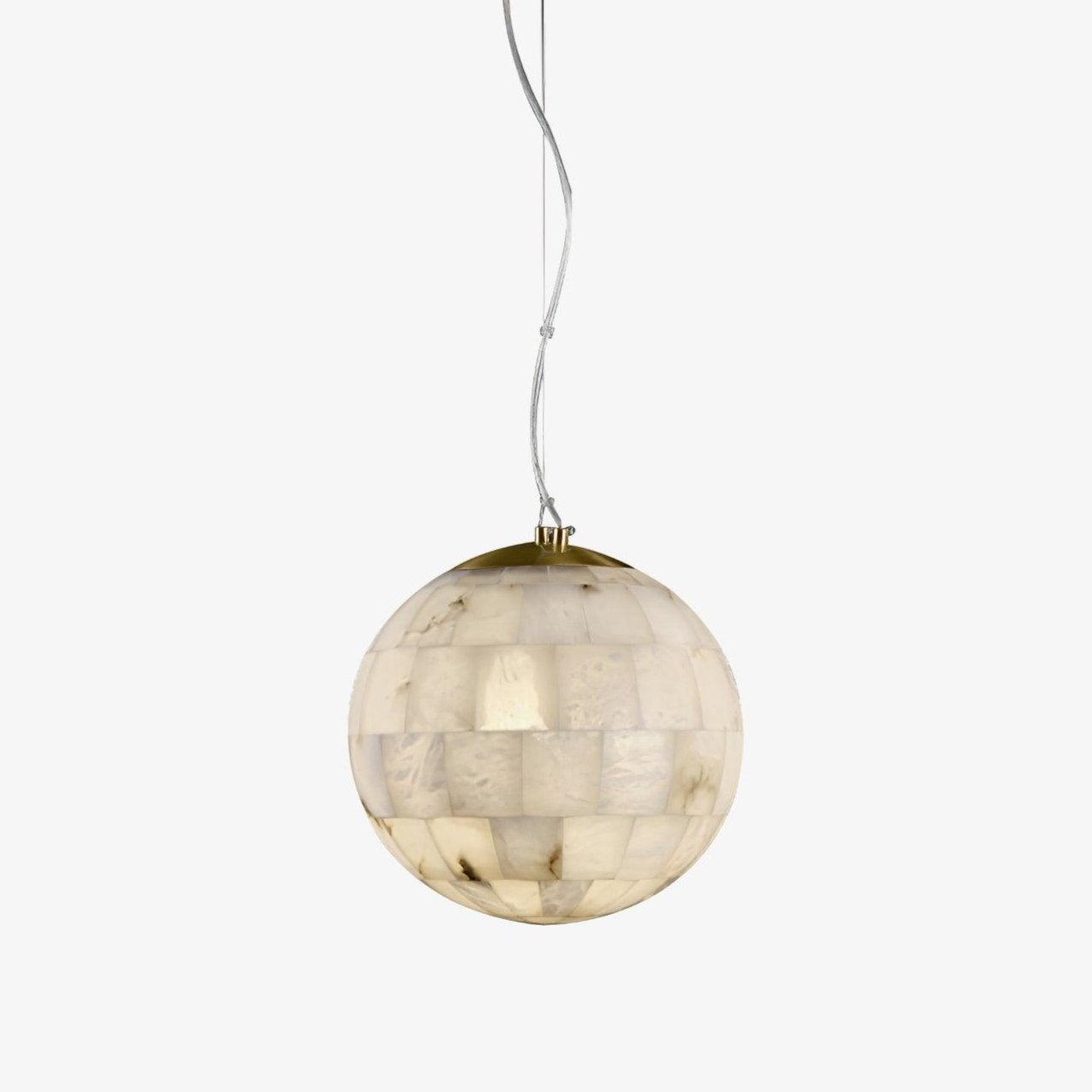 Alabaster Ball Pendant Light